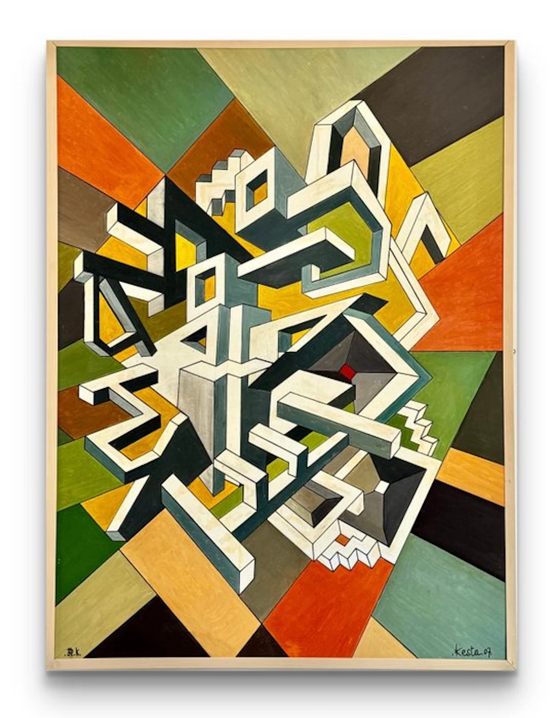Jean-Louis Dhuit dit KESTA (1936) - Composition XXL « Architecture Impossible »