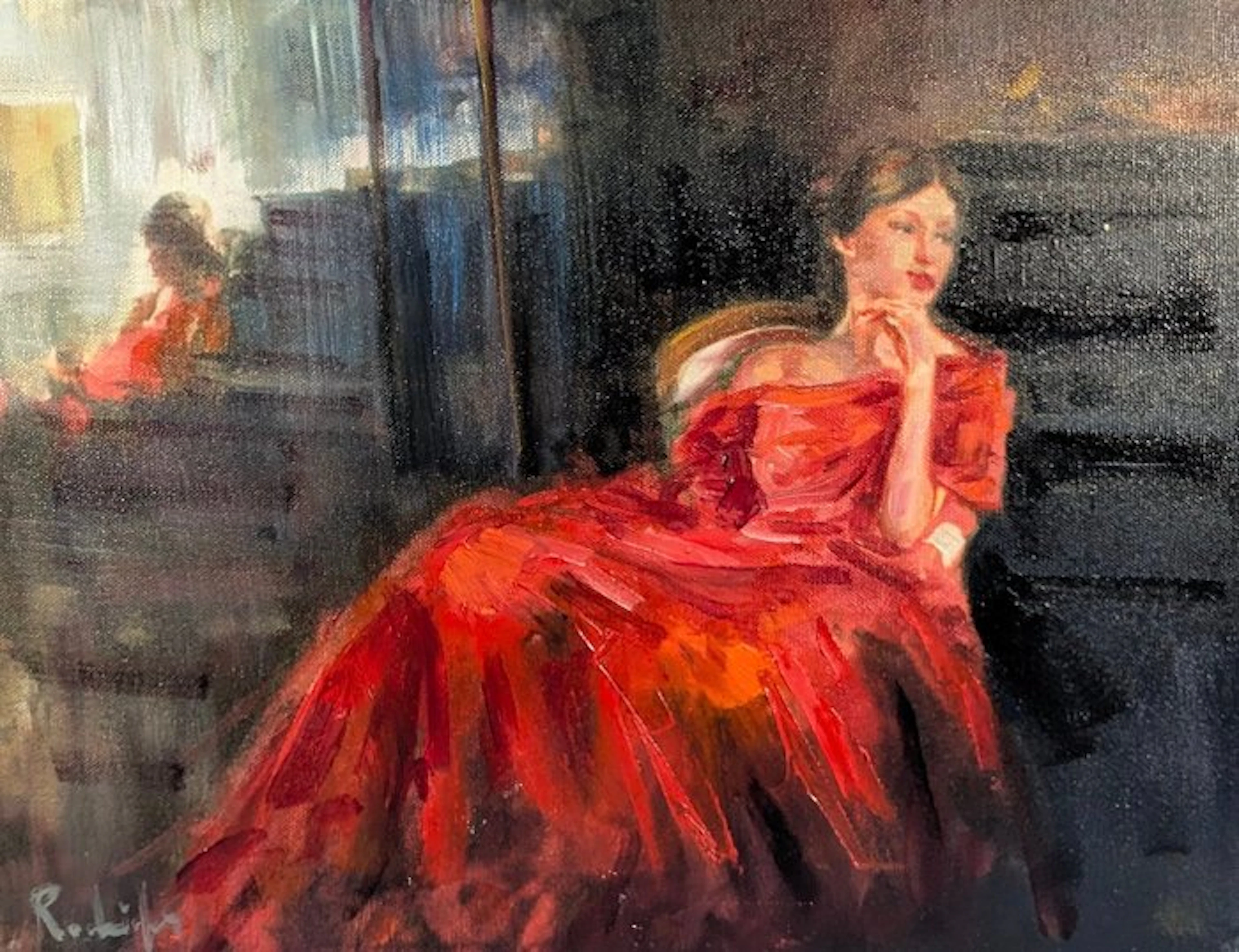 Salvatore Rodriquez (1957) - Dama in rosso