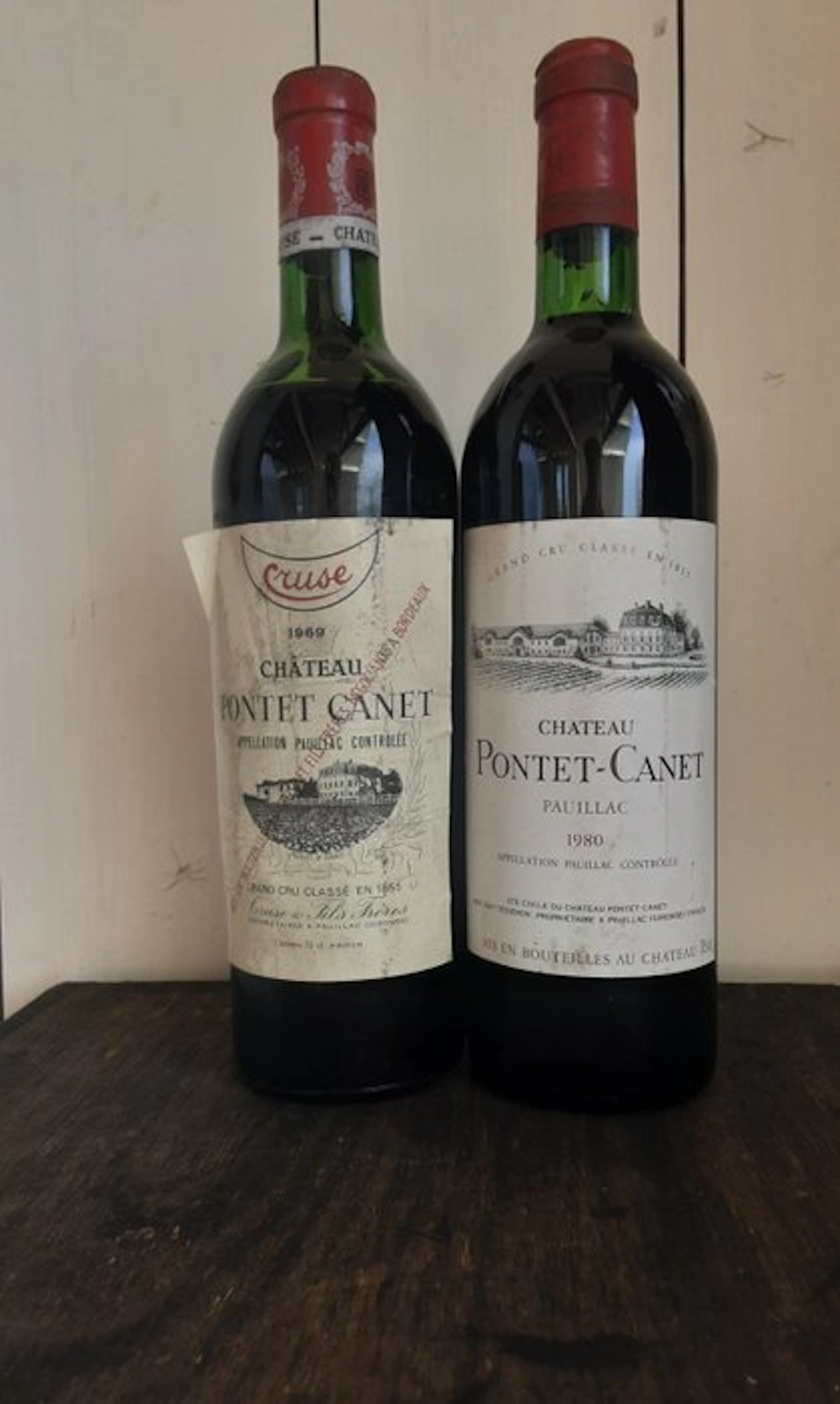 1969 & 1980 Chateau Pontet-Canet - Pauillac 5ème Grand...
