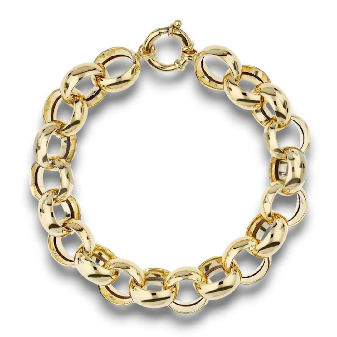 Bracelet - 18 kt. Yellow gold - Rolò bracelet 17.3 g
