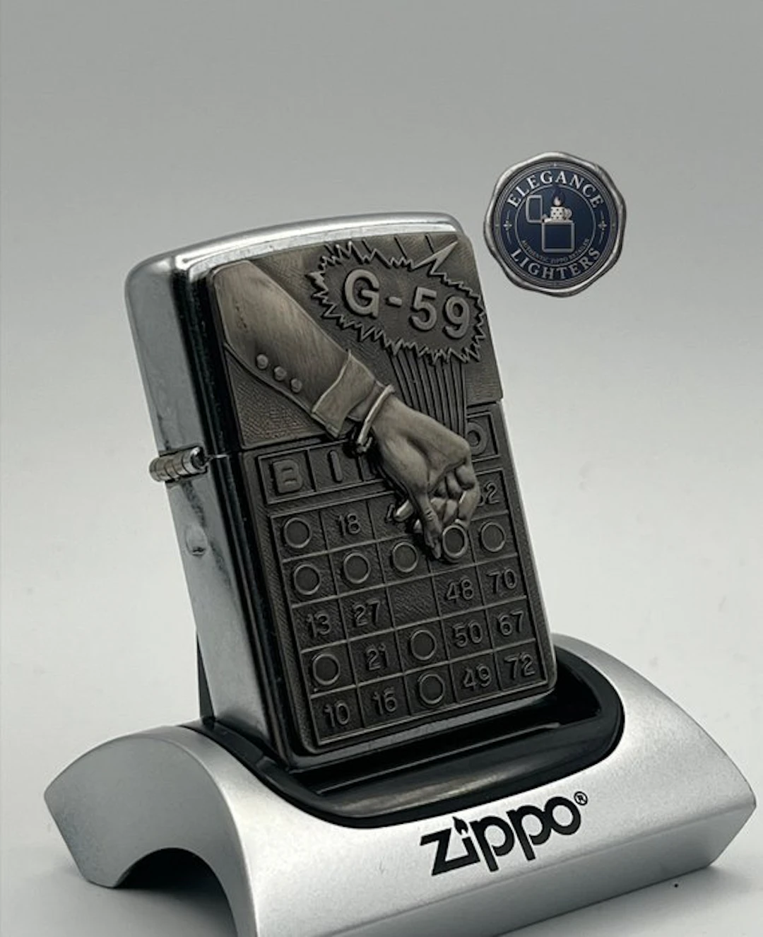 Zippo - Rare Vintage Zippo Barrett-Smythe Bingo Surprise...