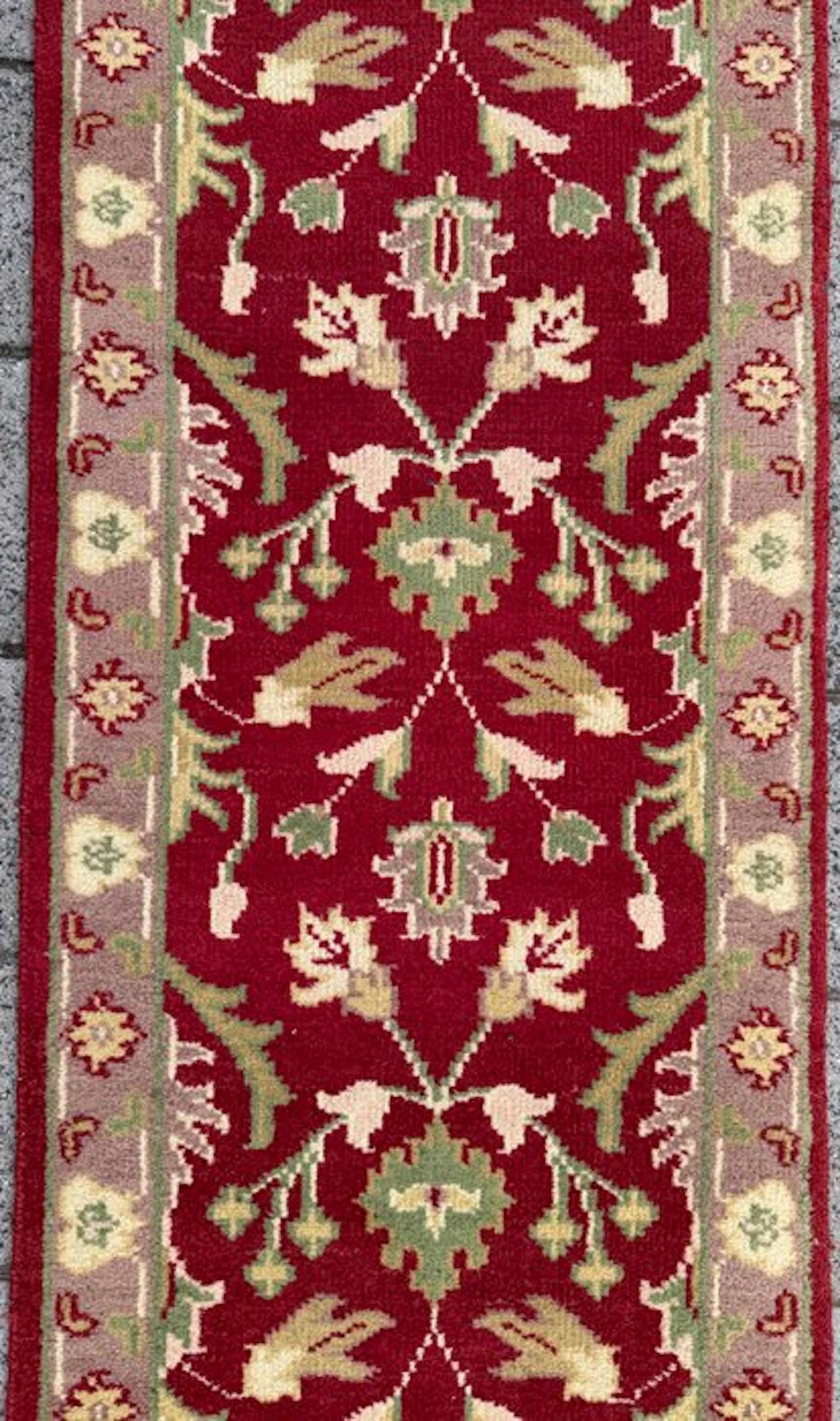 Afghan Ziegler - cleaned - hand-knotted - wool - Carpet - 254 cm - 80 cm