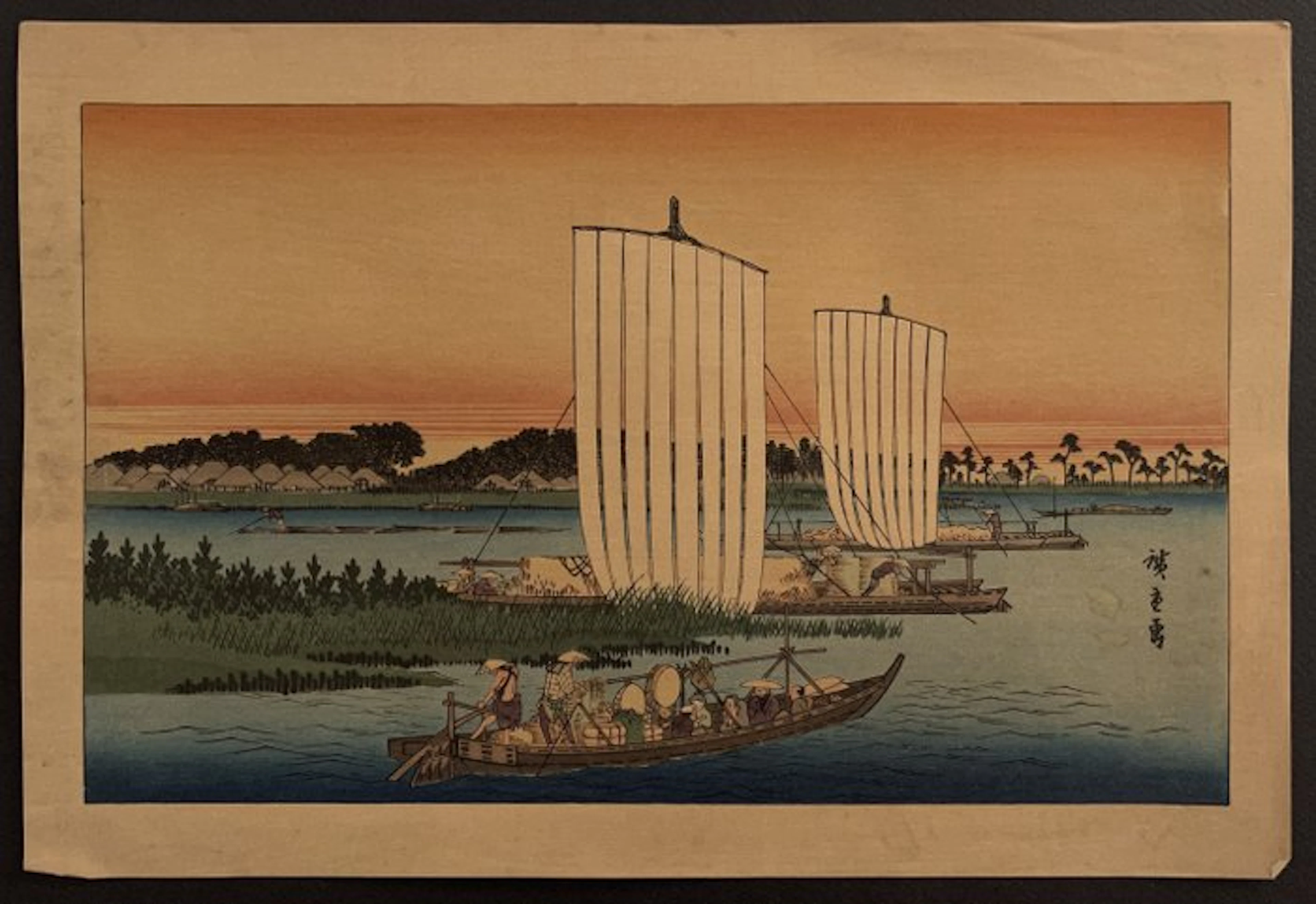 Clearing Weather at Shibaura - Hiroshige (1797-1858) - Japan (No reserve price)