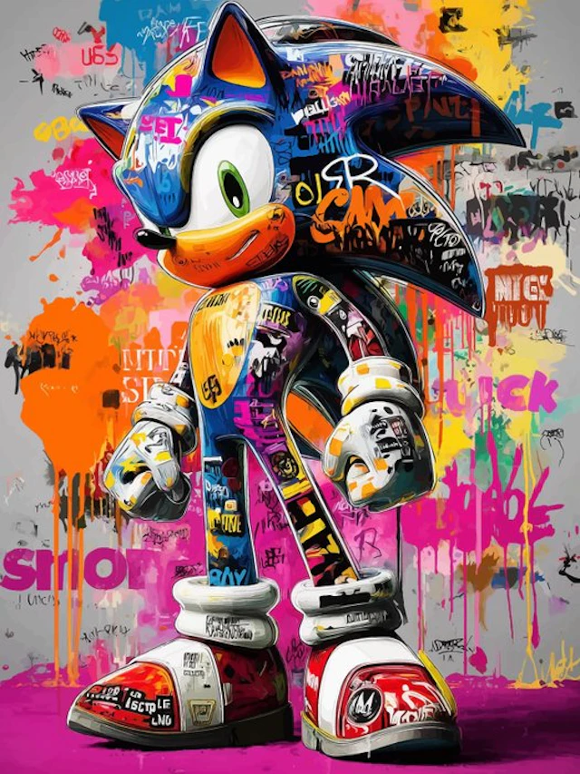IPR Graph - Sonic's Speed: Graffiti Canvas Tribute to the Gaming Icon