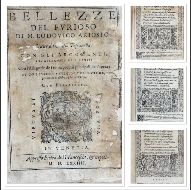 Orazio Toscanella - Bellezze Del Furioso - 1574