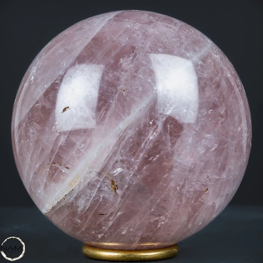 Natural rose quartz sphere from Brazil- 1482.87 g