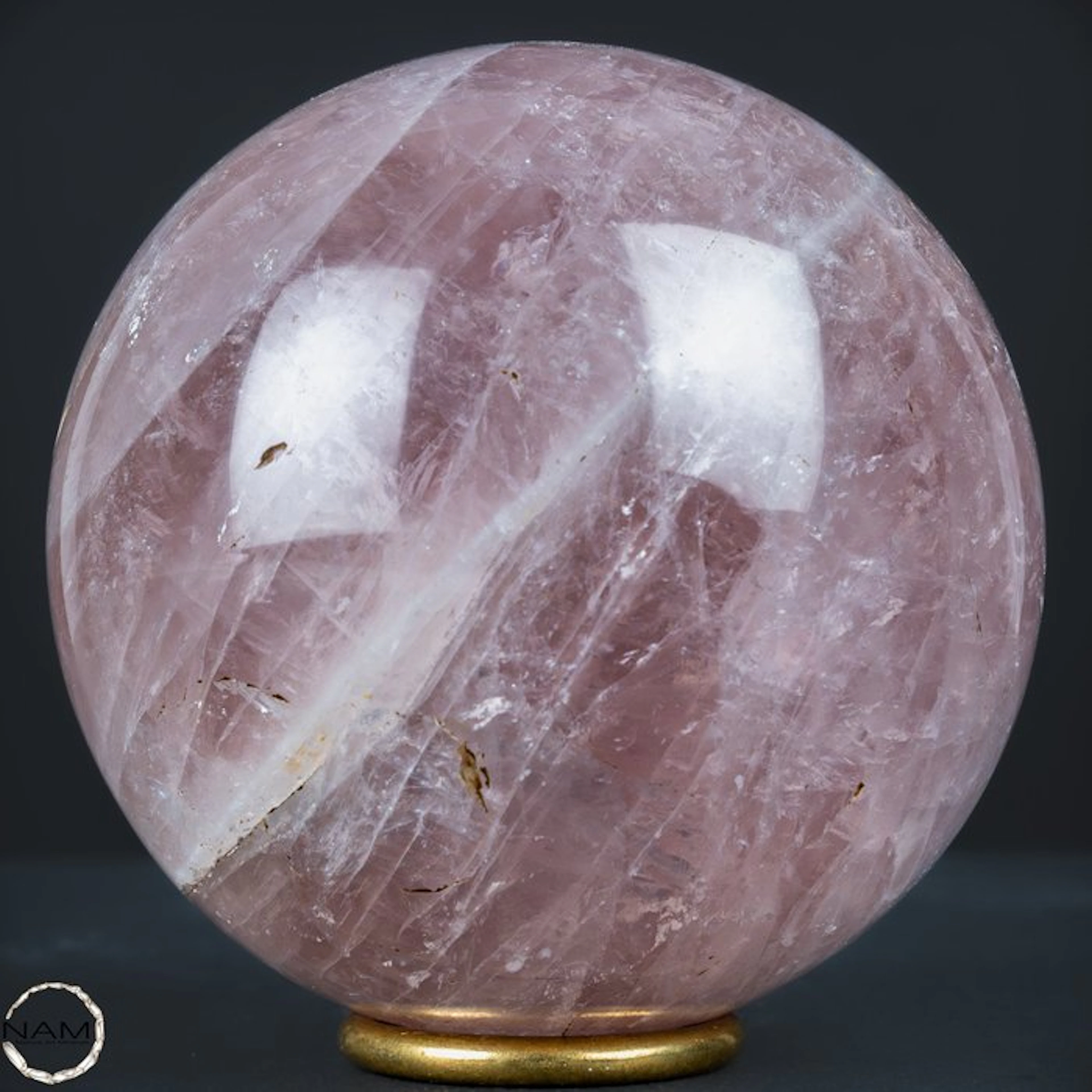 Natural rose quartz sphere from Brazil- 1482.87 g
