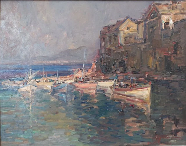 Antonio Gravina (1934-2011) - Porticciolo de Napoli