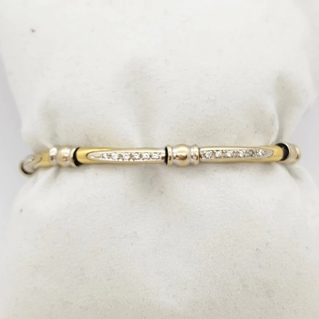 Bracelet - 18 kt. Yellow gold, White gold - 0.36ct. tw. Diamond (Natural)