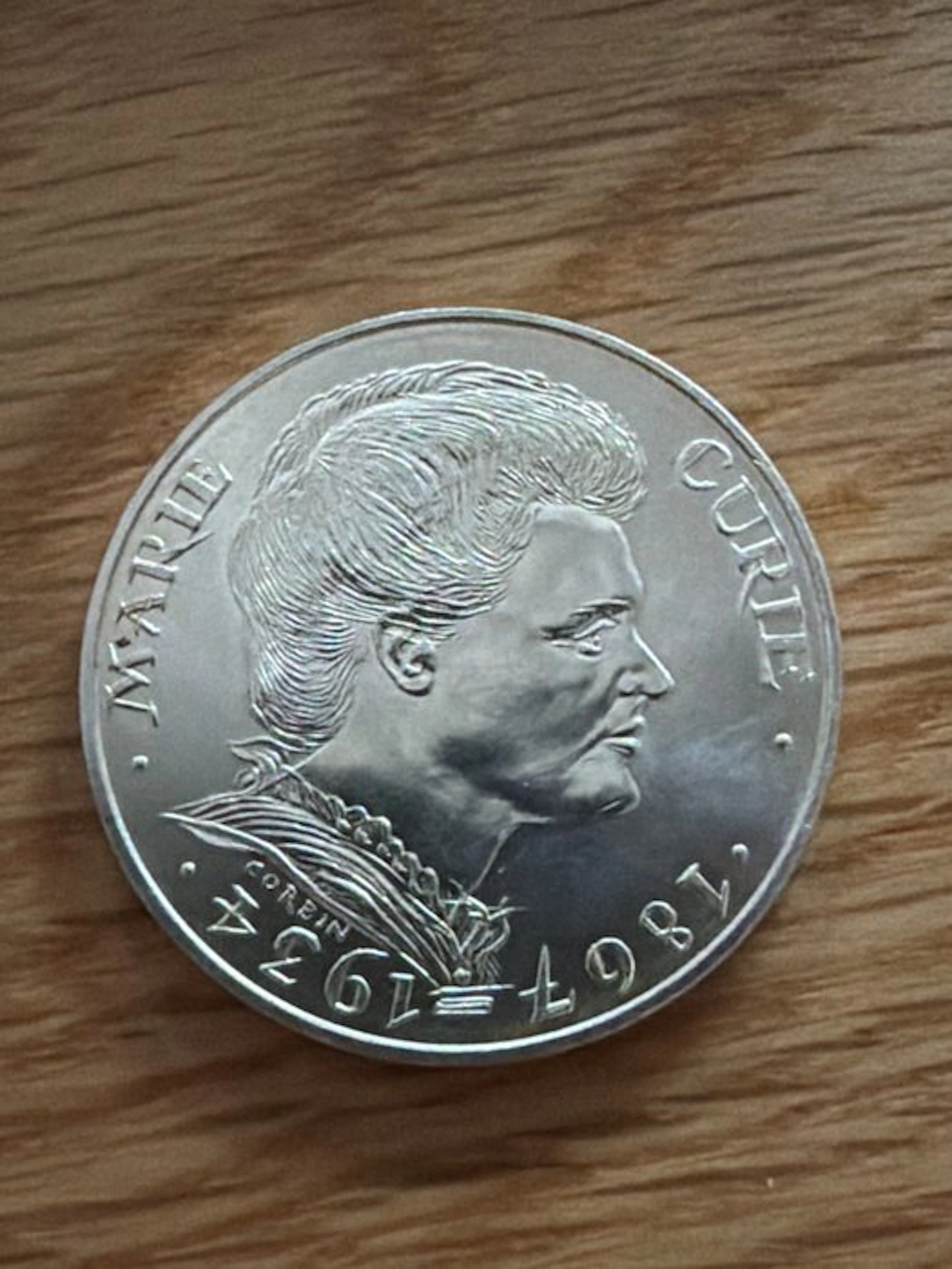France. 100 Francs 1984 Marie Curie ' 14,95g (.900)silber (No reserve price)