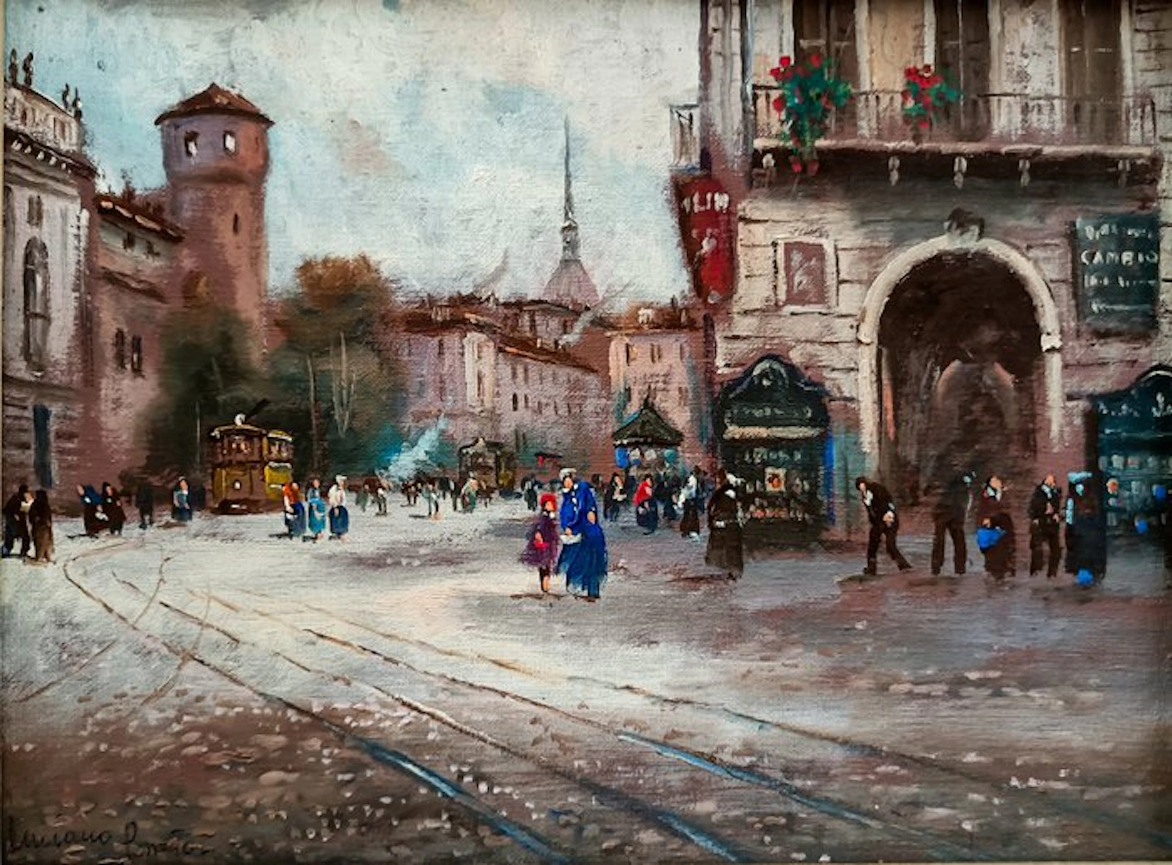 Luciano Ponzio (XX) - Torino Ieri... Piazza Castello