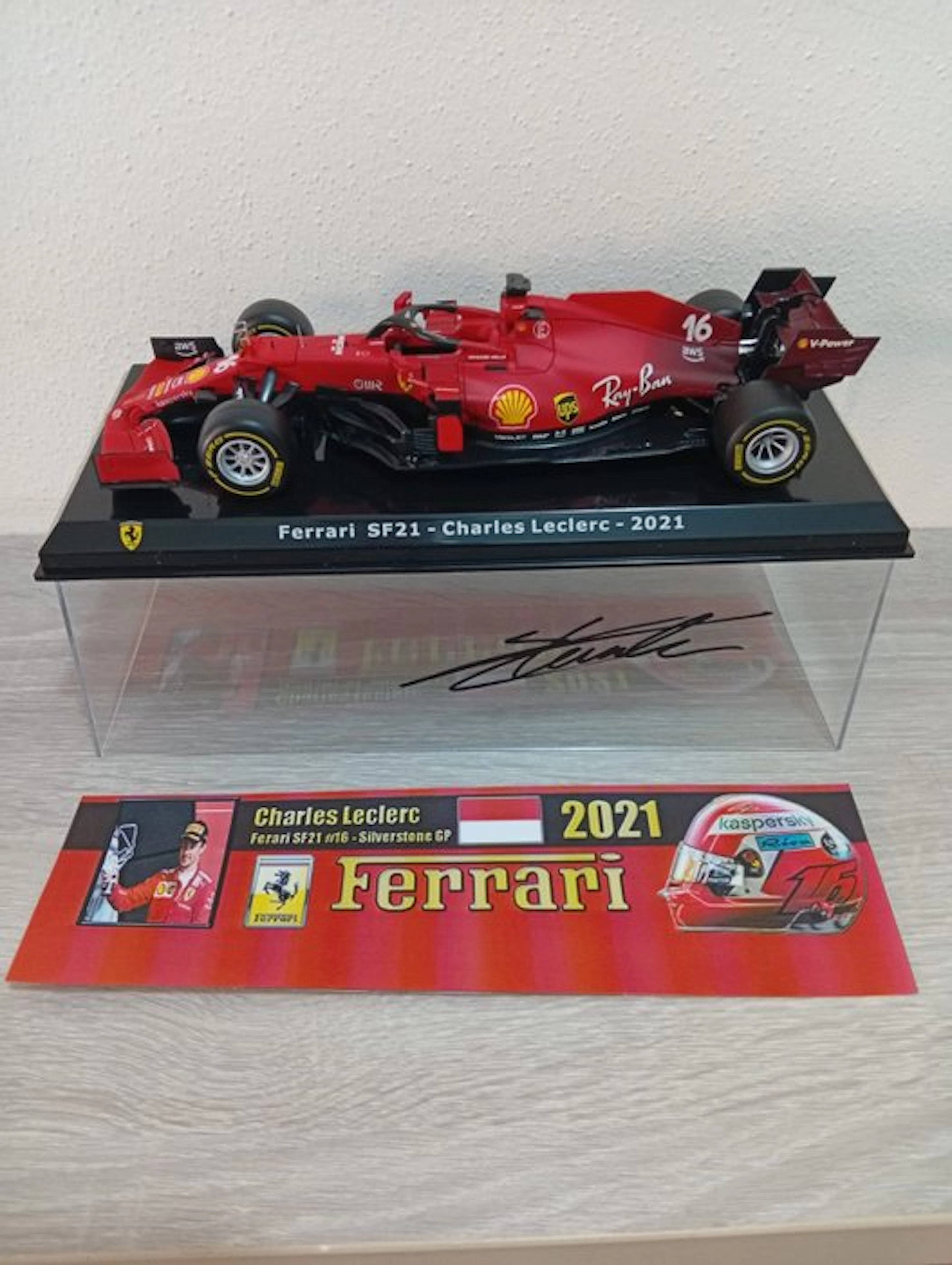 Ferrari - Silverstone GP - Charles Leclerc SF21 - 2021 - 1:24 scale model car