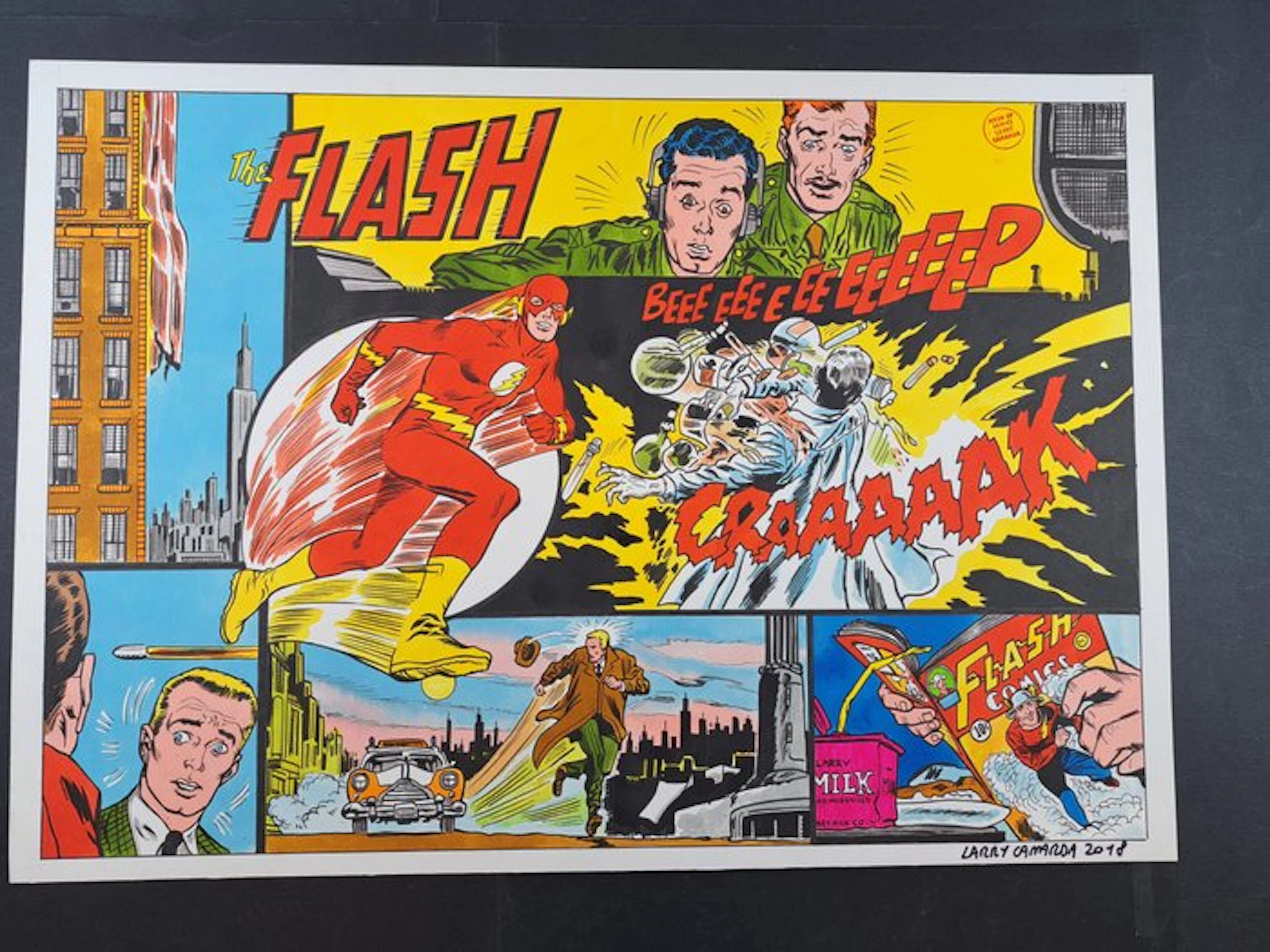 Camarda, Larry - 1 Original colour drawing - The Flash - 2018