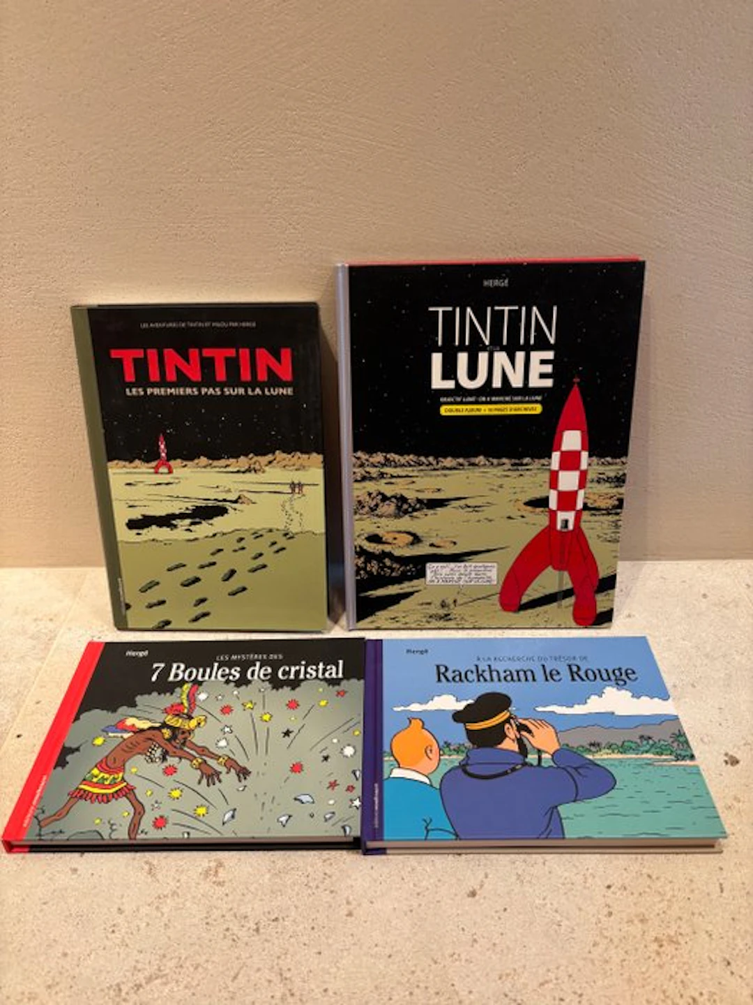 Tintin - Ensemble de 4 albums - Various editions