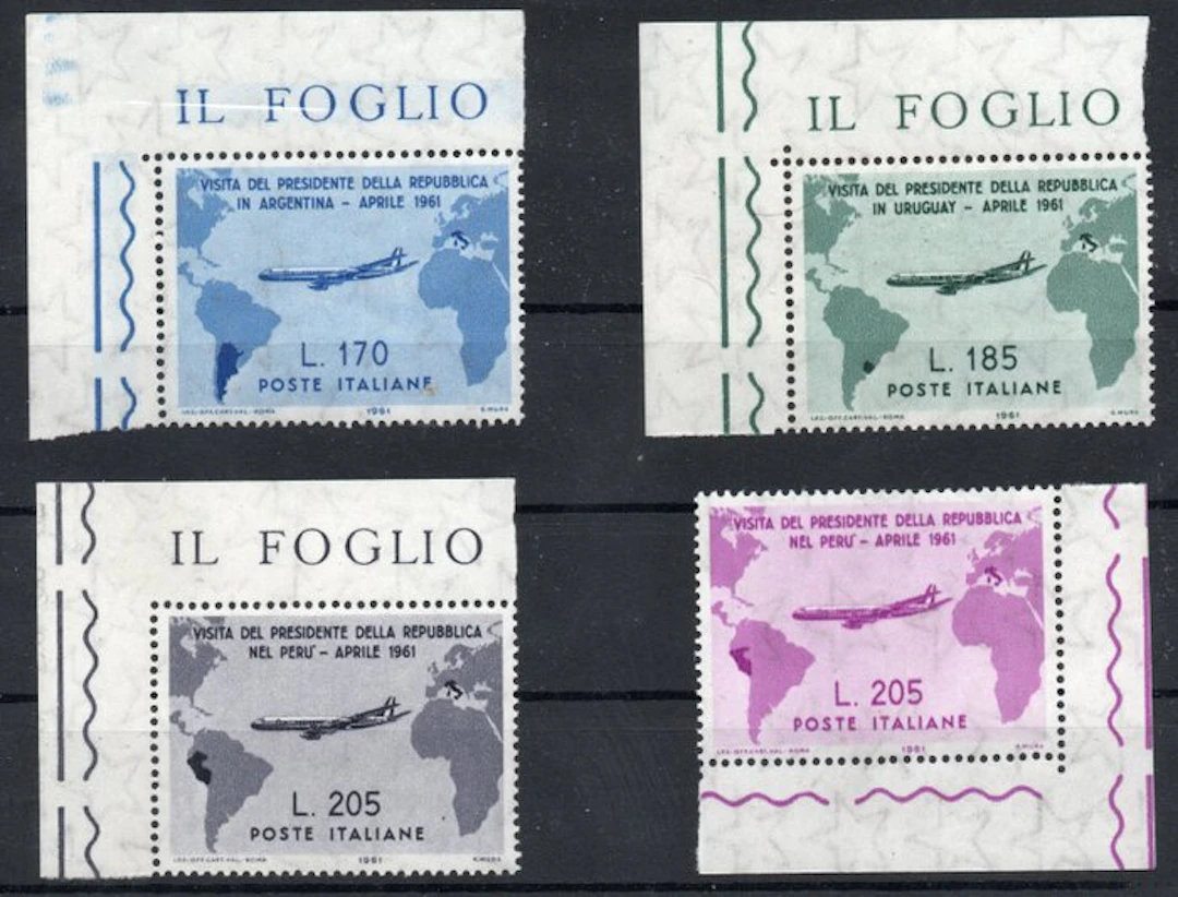 Italy - 1961 Italy Gronchi's trip to South America...