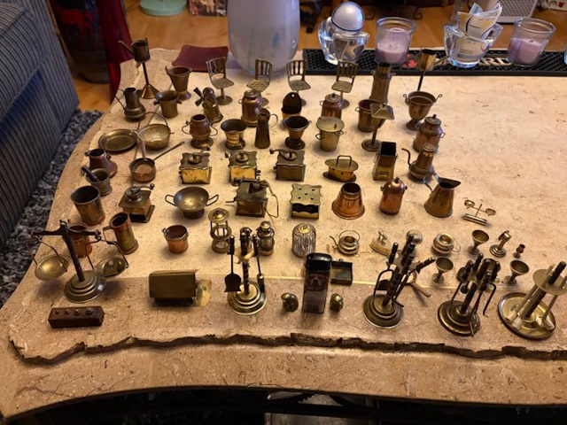 Onbekend - Toy furniture Koperen miniaturen - Netherlands