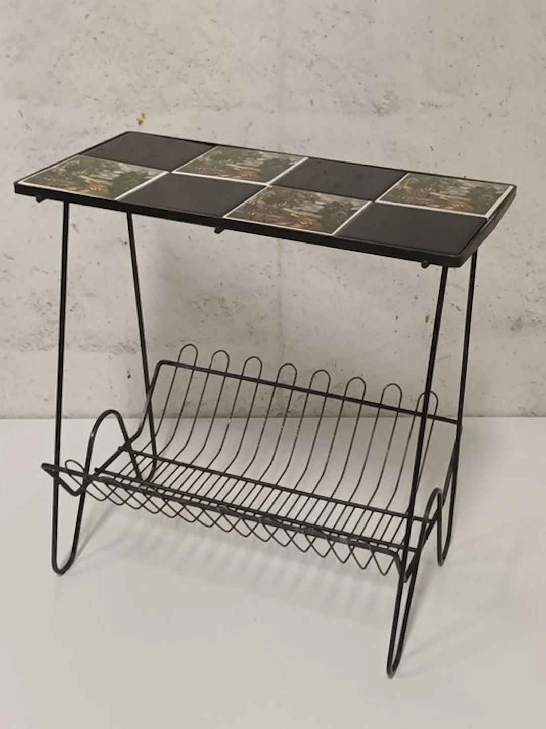 Magazine rack - Metal, Ceramic - With ceramic tiles