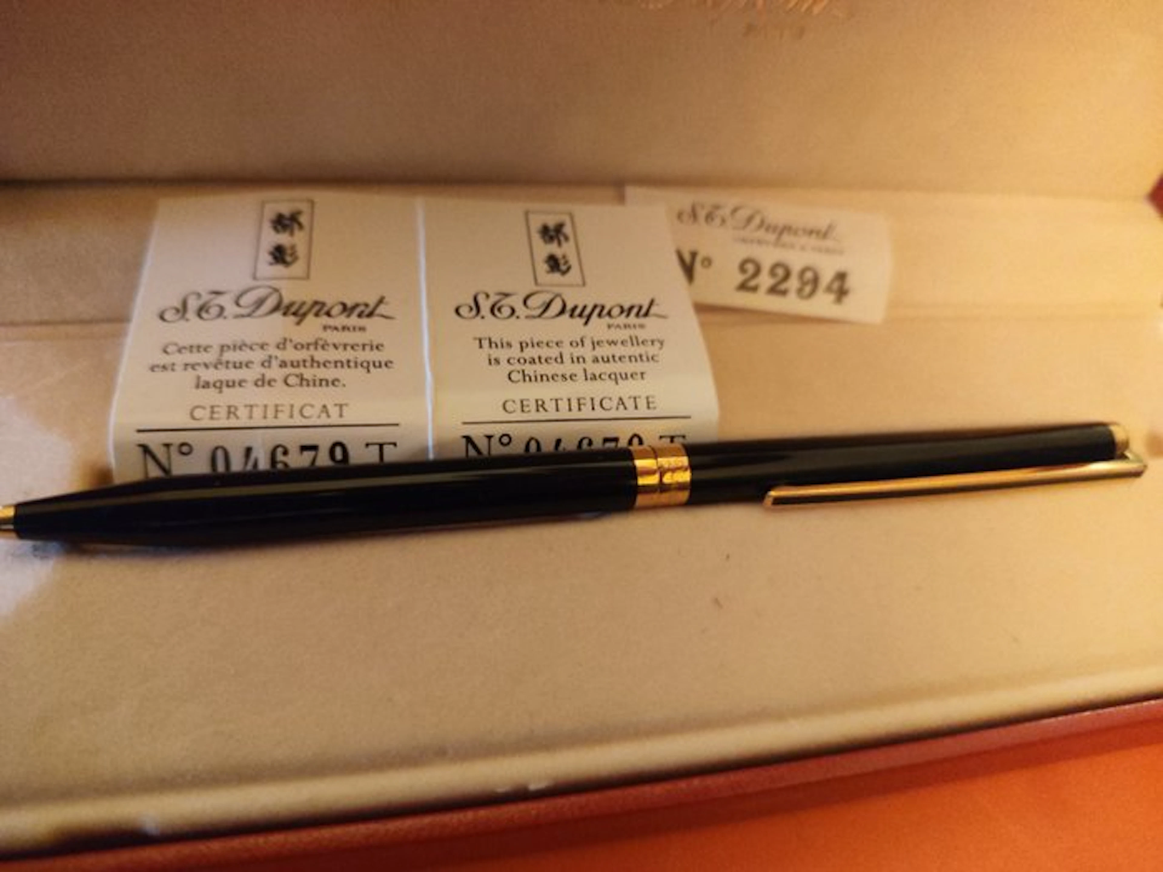 S.T. Dupont - Chinese laquer - No reserve price - Ballpoint pen