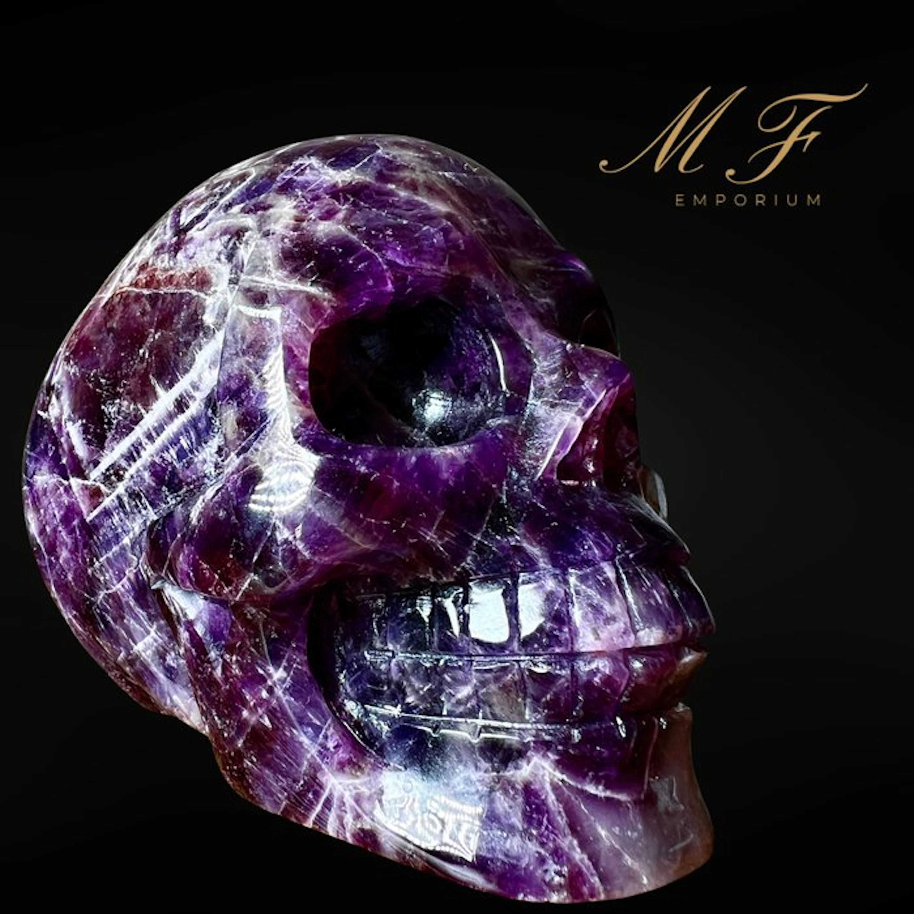 Magnificent Amethyst Skull