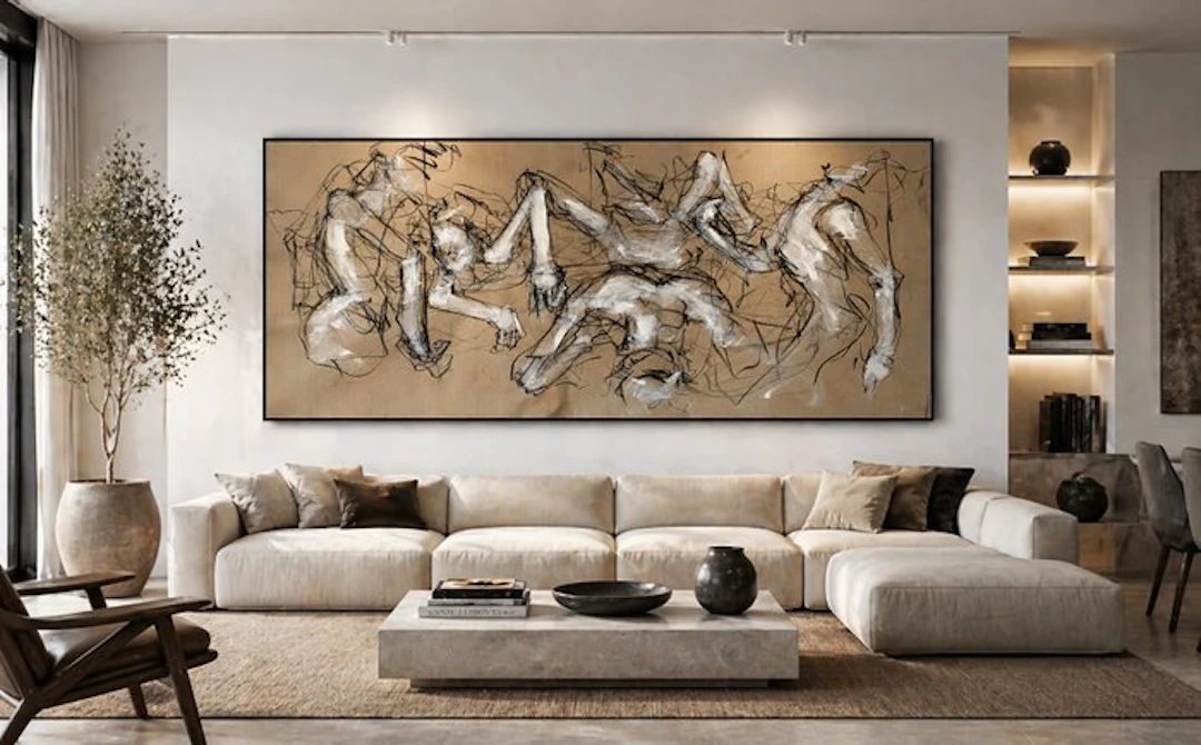 Laurent Anastay Ponsolle - Ceux du Dessous, toile XL