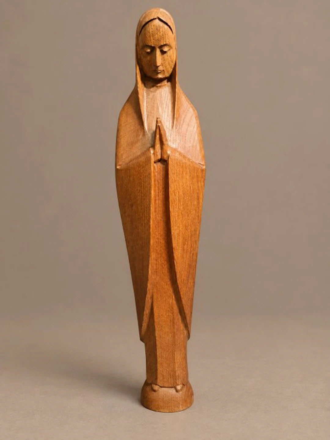 Statue, Maria beeld in art deco stijl - 39 cm - Wood