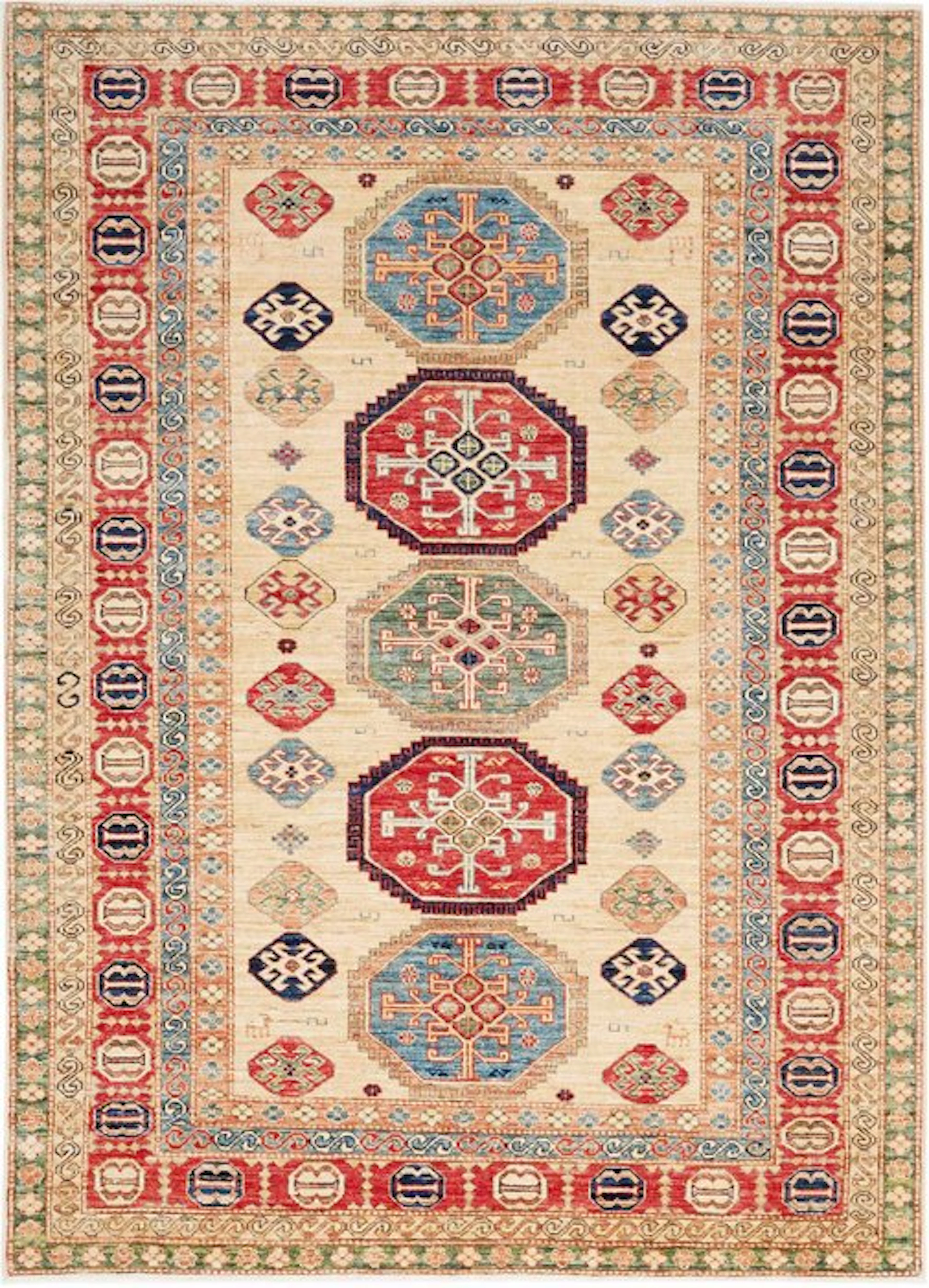 Kazak Fine - Rug - 238 cm - 172 cm - Handmade - unused -New