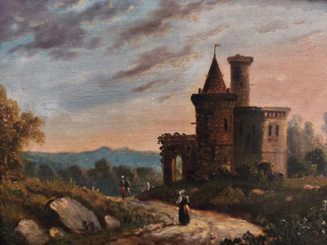 Escuela Impresionista Europea (XIX) - Camino al Castillo