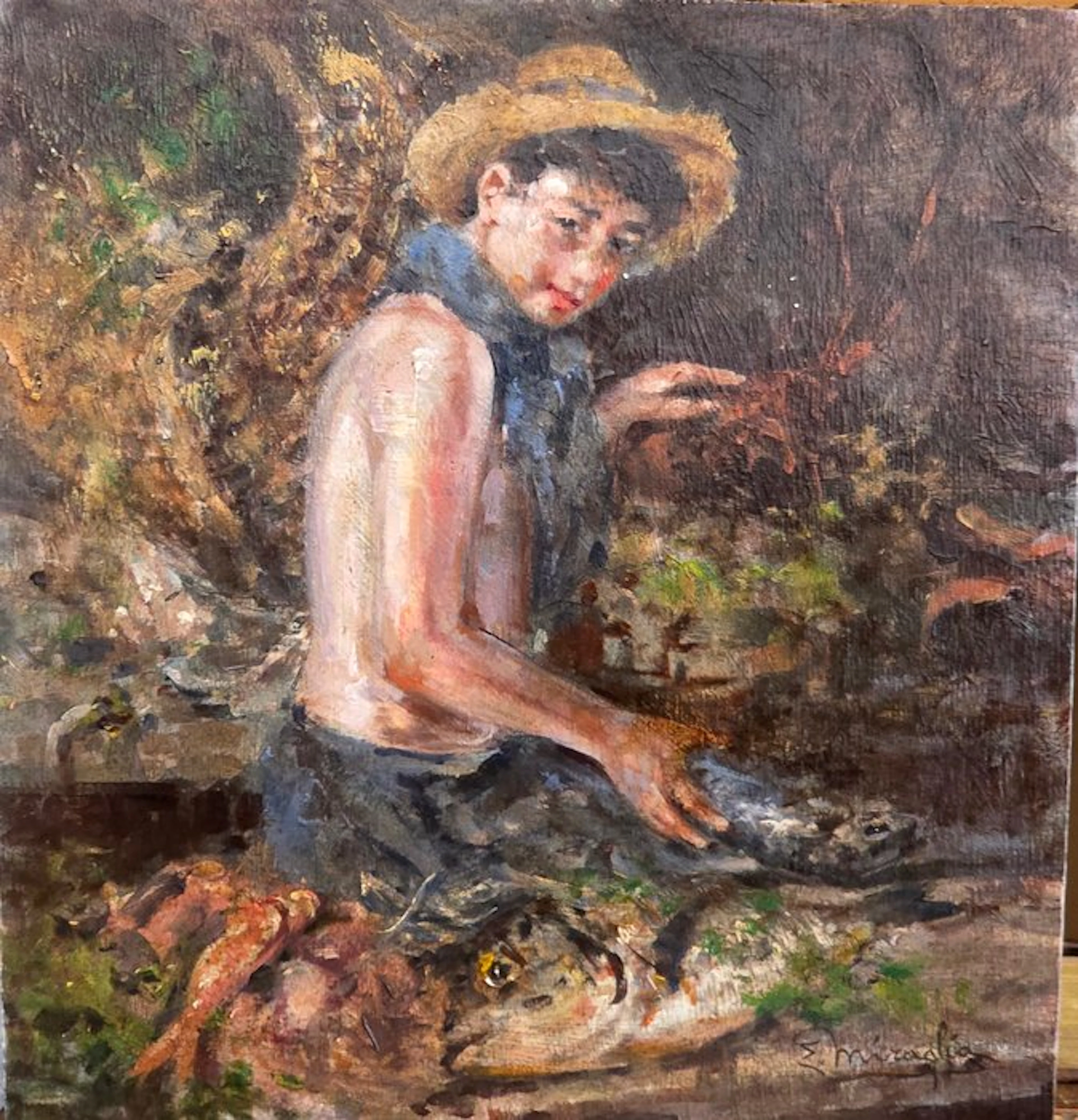 Ermogene Miraglia (1907-1964) - Giovane pescatore