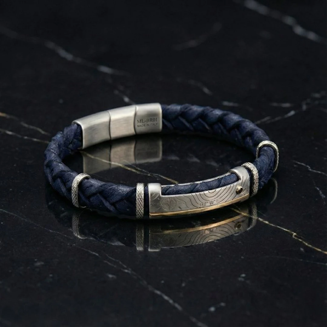 18 kt. - Base bracelet in surgical steel, Yellow gold - Bracelet -