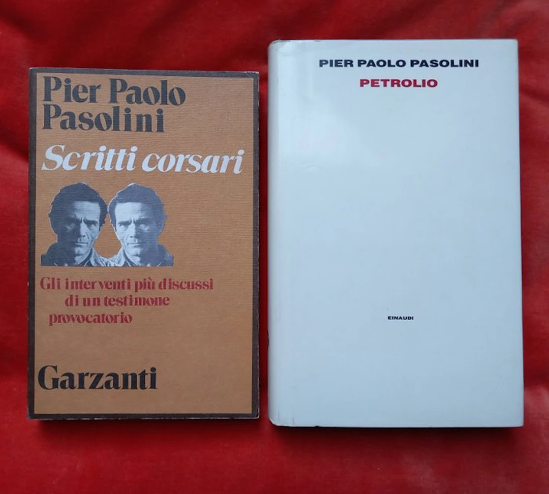 Pier Paolo Pasolini - Prima edizione di Scritti corsari + Petrolio - 1975-1992