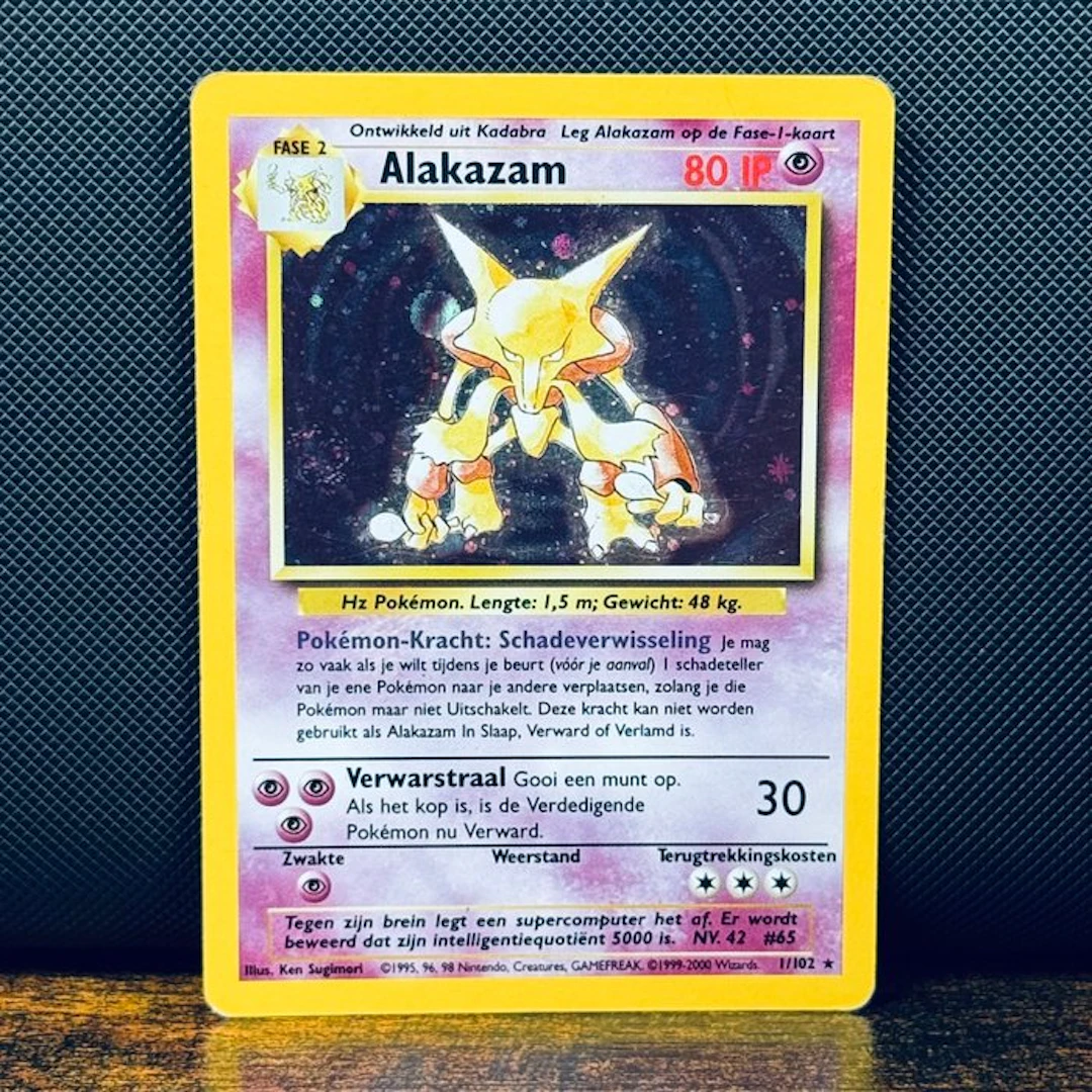 Pokémon Card - Alakazam Holo 1 - Pokémon - WOTC