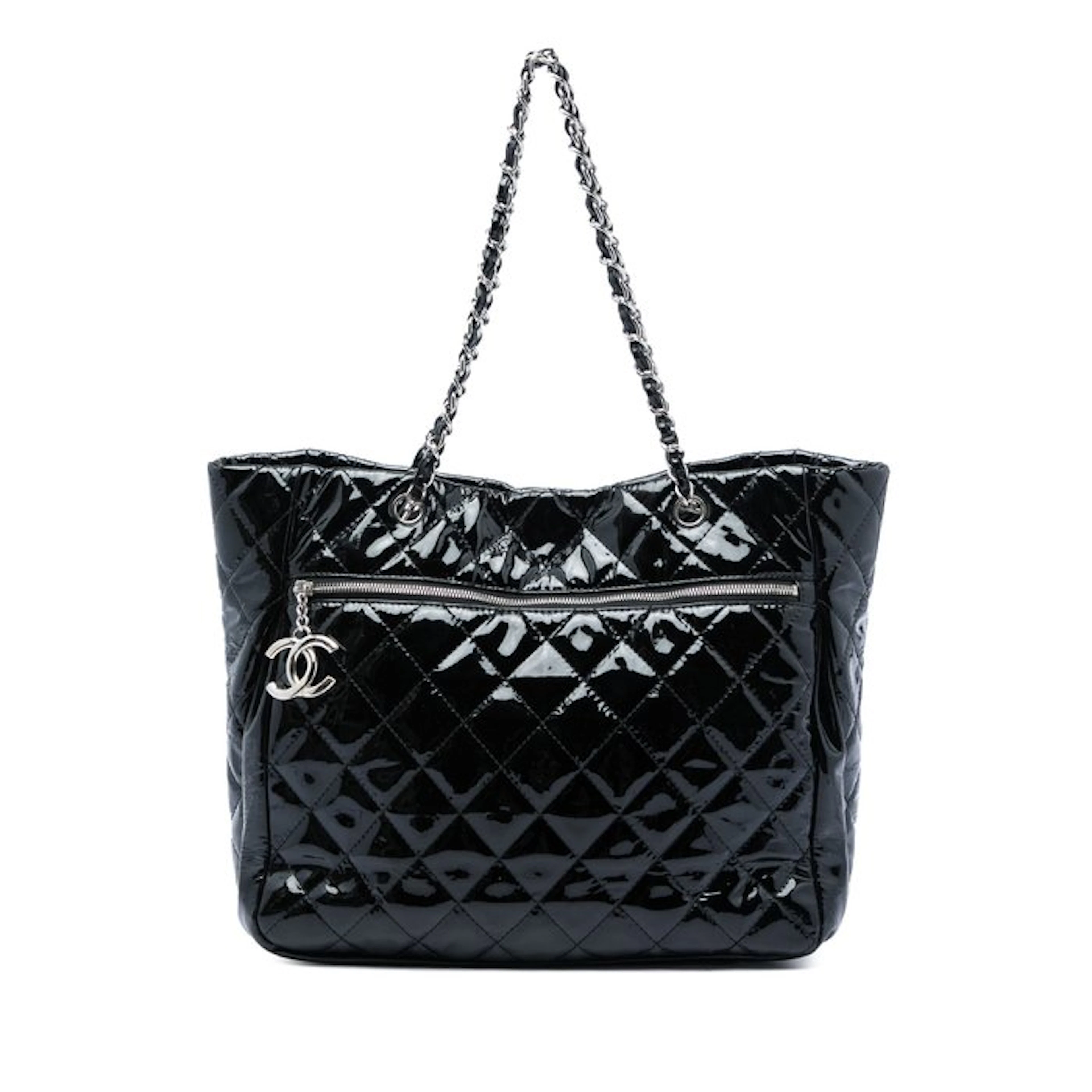 Chanel - CC Quilted Patent Chic And Glitter Ligne Timeless Tote - Bag
