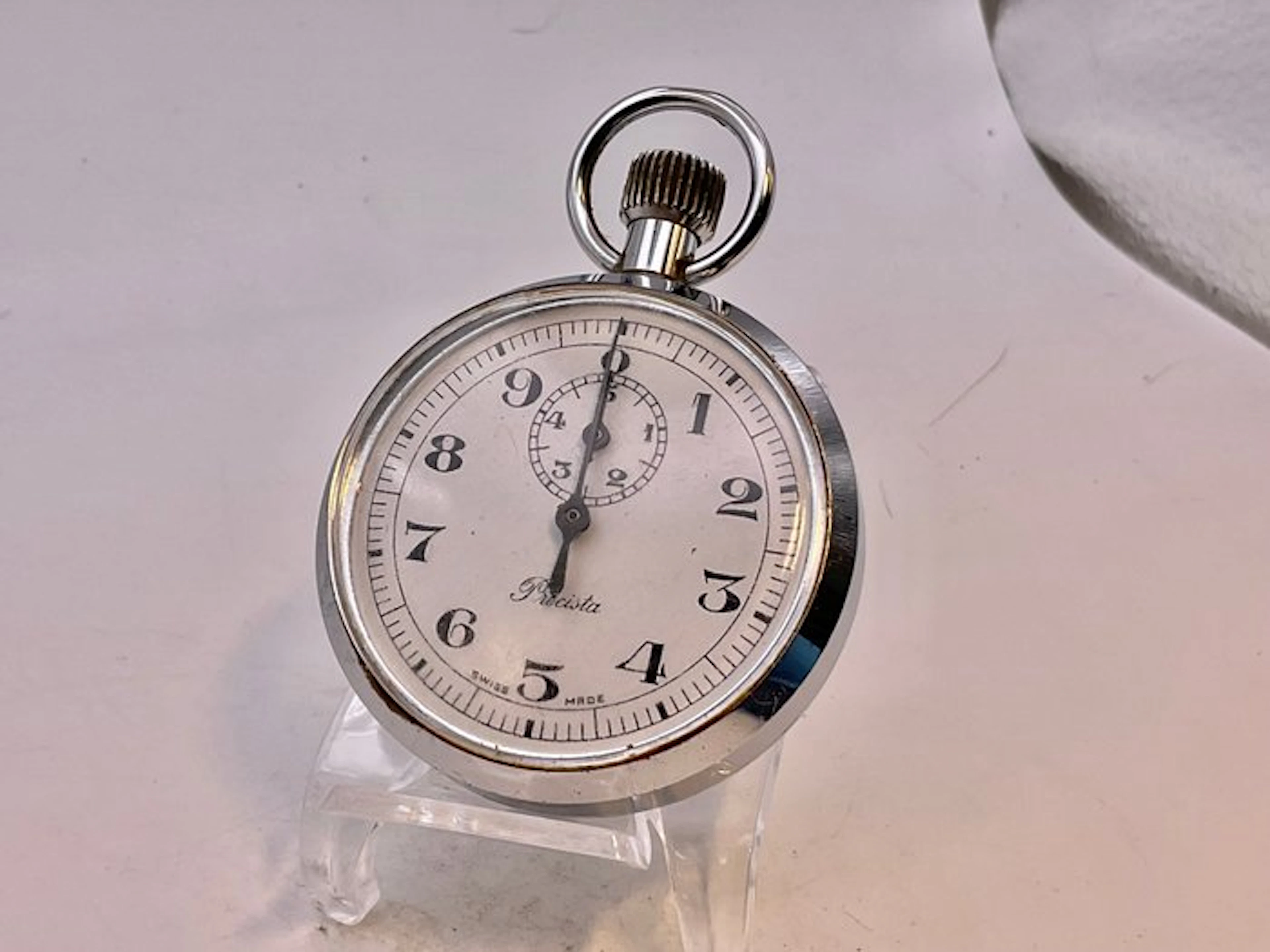 Precista . LWO Lemania . Cronostop . 10 secondi . Metallo . 1950 . - 1950-1959