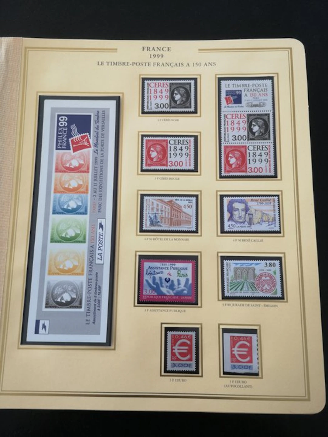 France - Complete set of stamps from 1999 (with booklets...