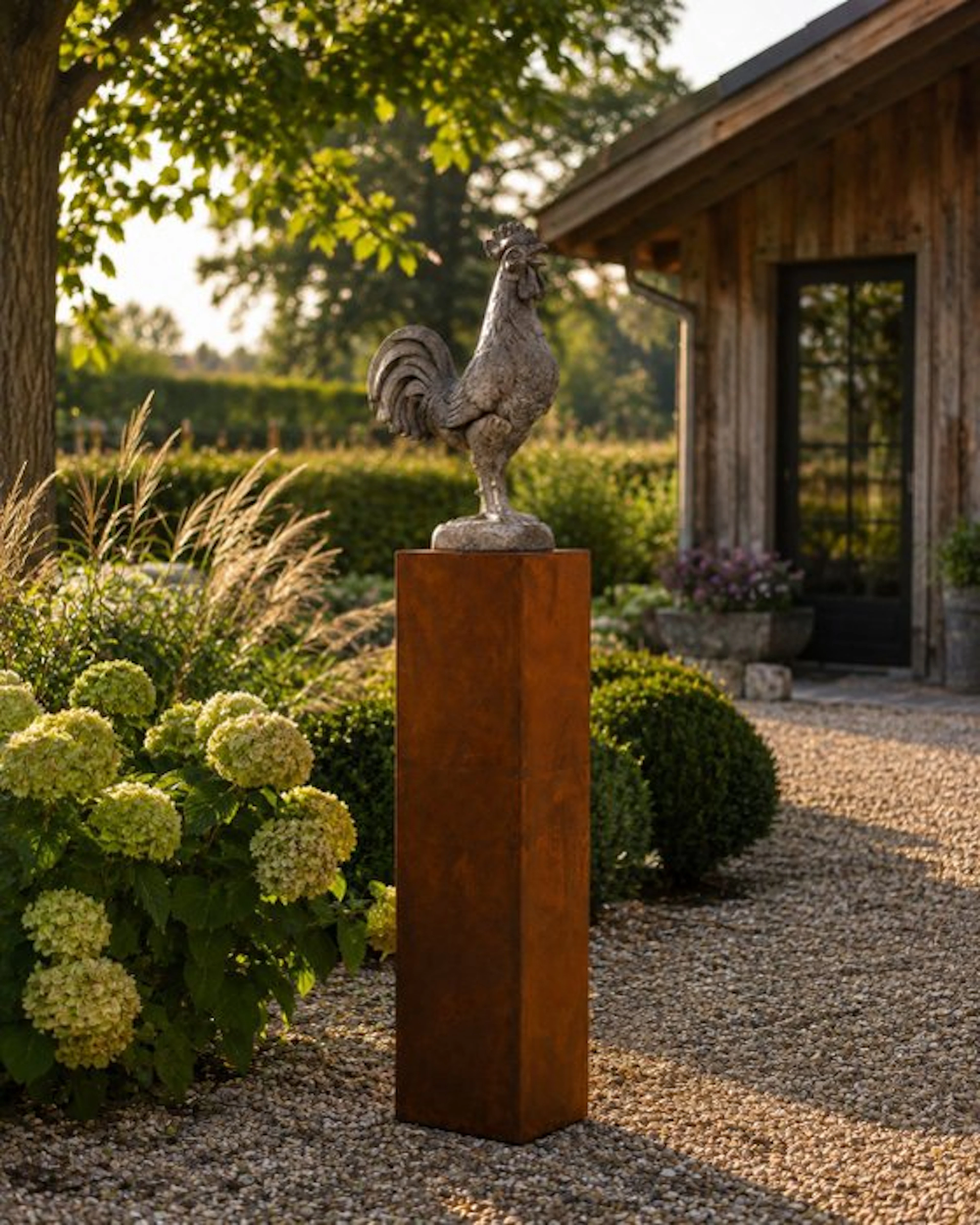 Contemporary Pillar - XXL Cortenstalen Sokkel - 2026 - sculpture column
