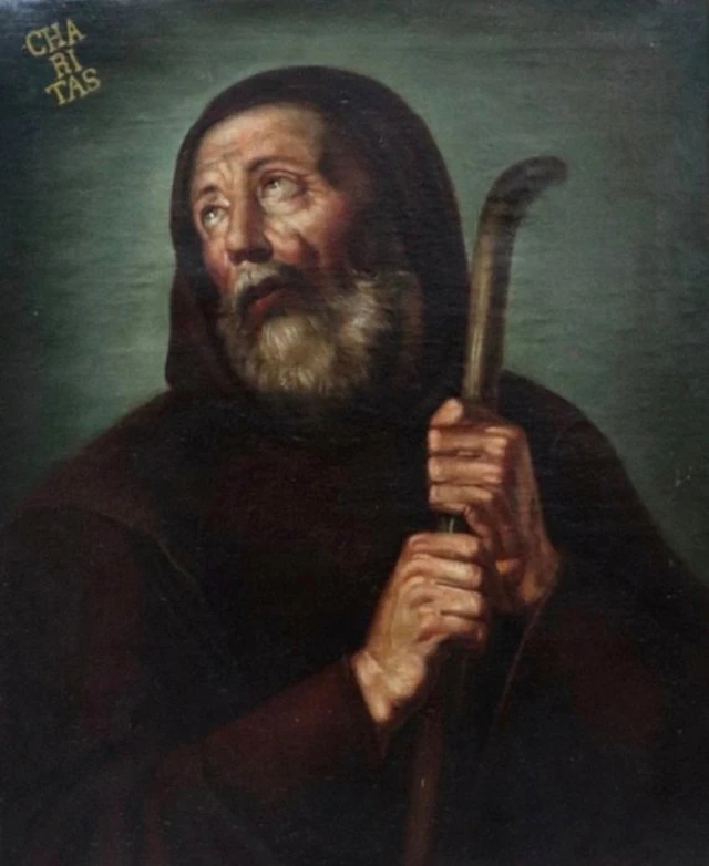 Italian school (XVIII) - San Francesco di Paola in contemplazione