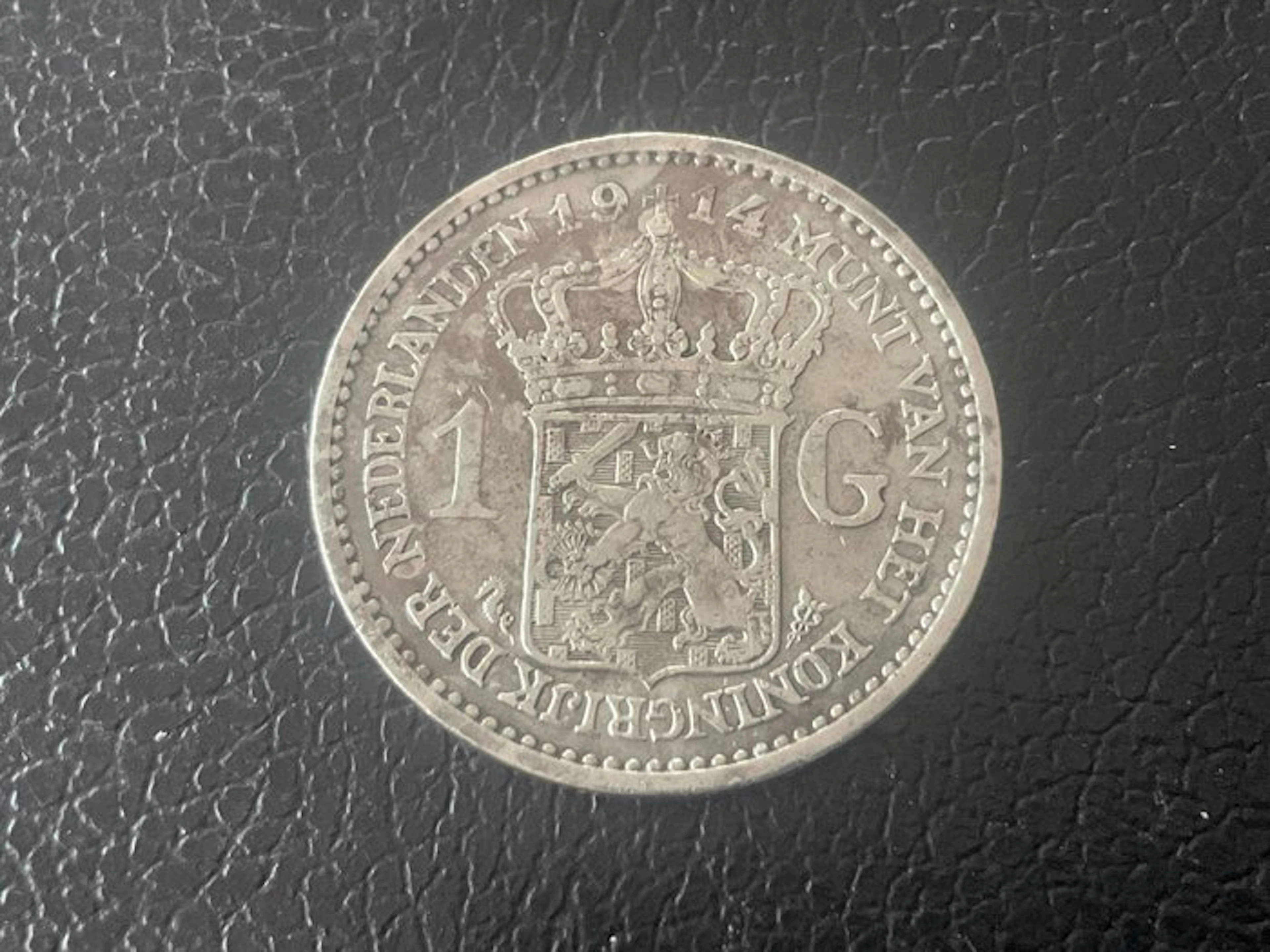 Netherlands. Wilhelmina. 1 Gulden 1914 (No reserve price)