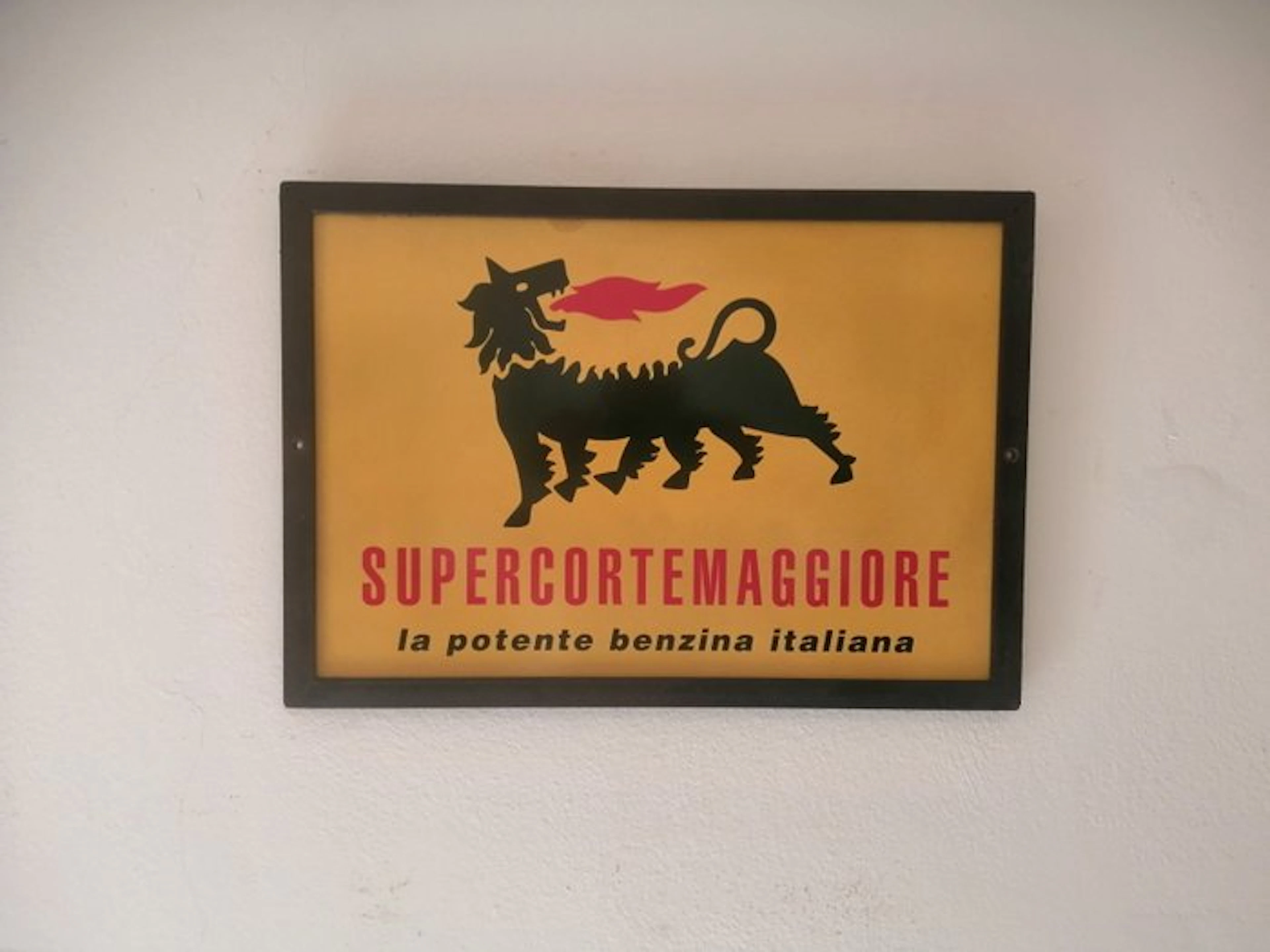 Agip - Advertising sign for Agip Supercortemaggiore...