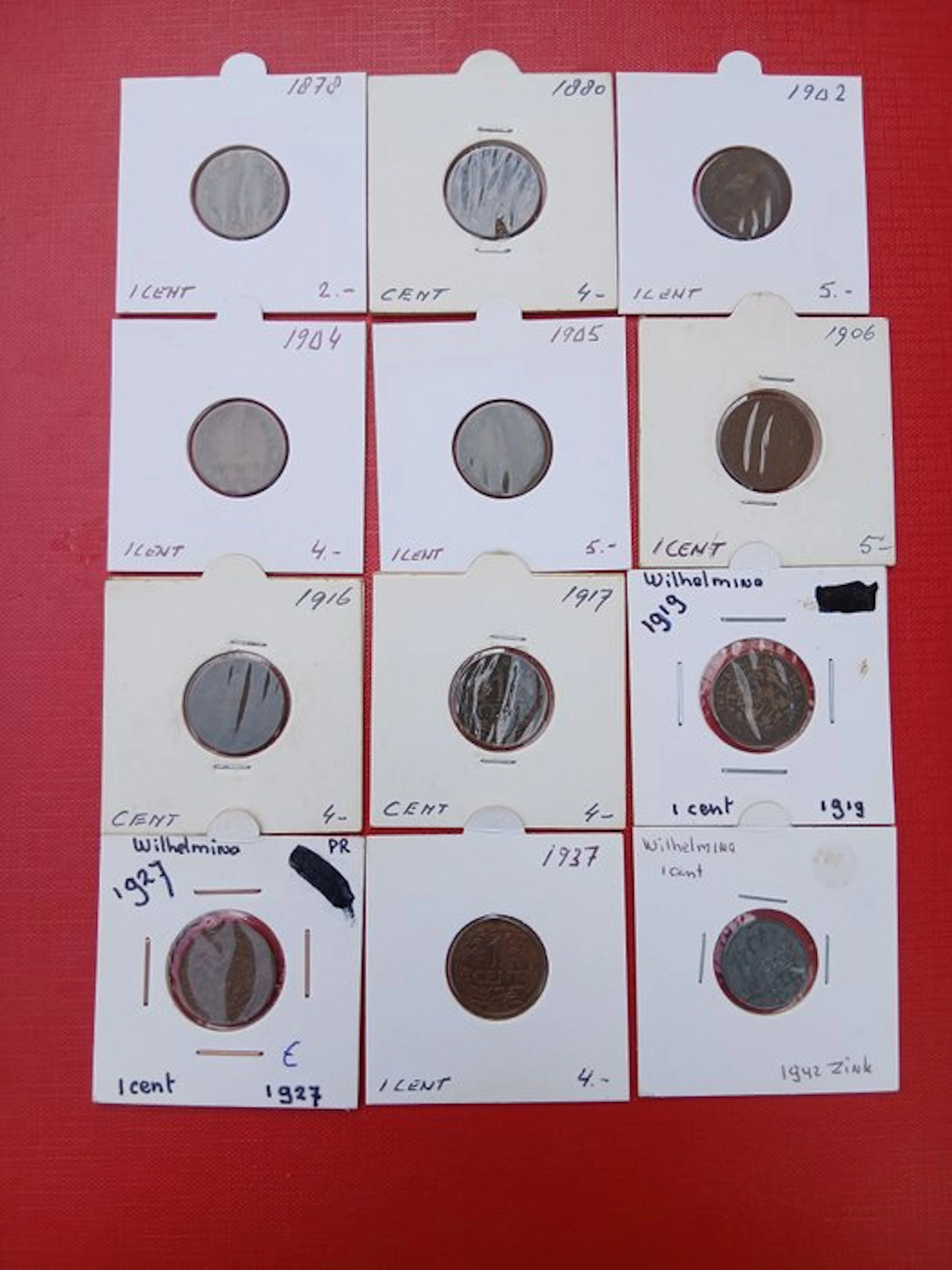 Netherlands. 1 Cent 1878-1942 (No reserve price)