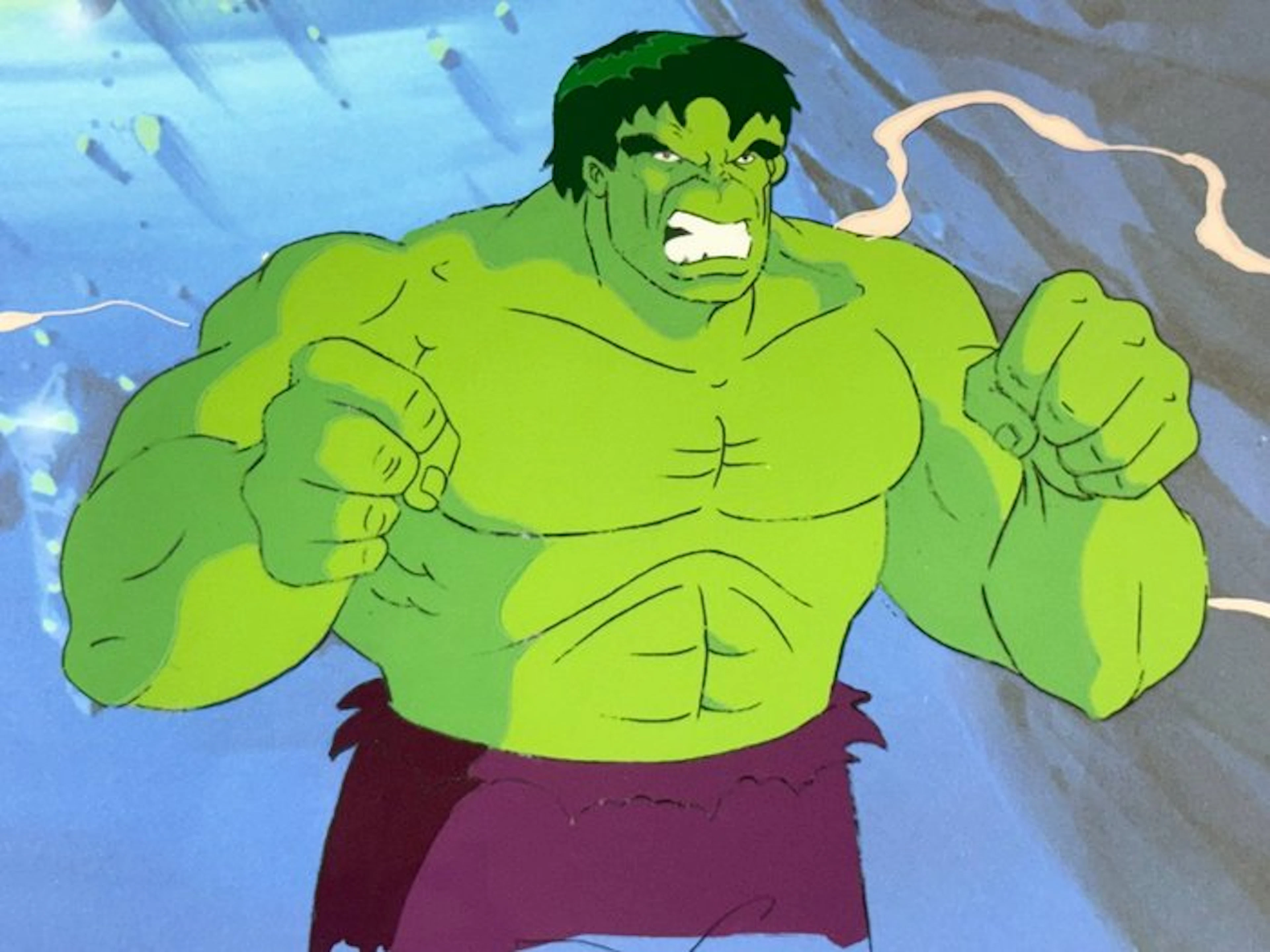 Marvel - Original animation cel of Hulk