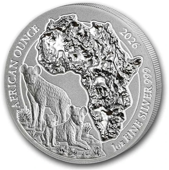1 Troy Ounce - Silver .999 - Rwanda 2026 - 31,1 gram...