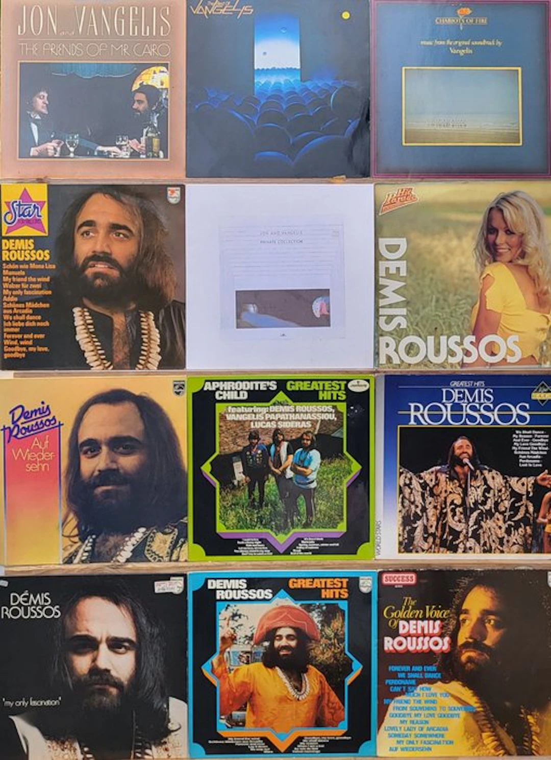 Vangelis & Related, Unique Collection 12 LP'S & 2 Single's 45 RPM - LP - 1973