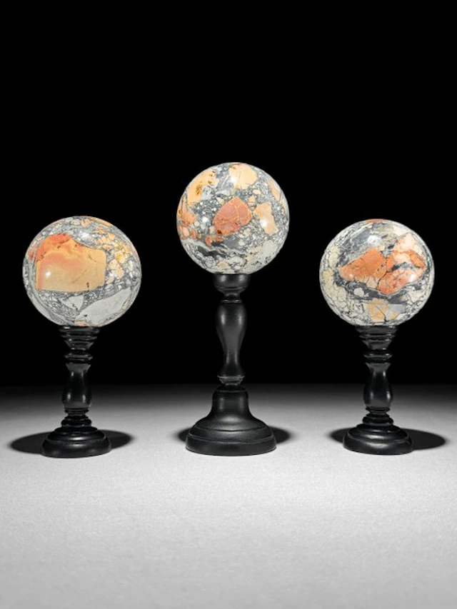 NO RESERVE PRICE - Wonderful Set of 3 Red Maligano Jasper...
