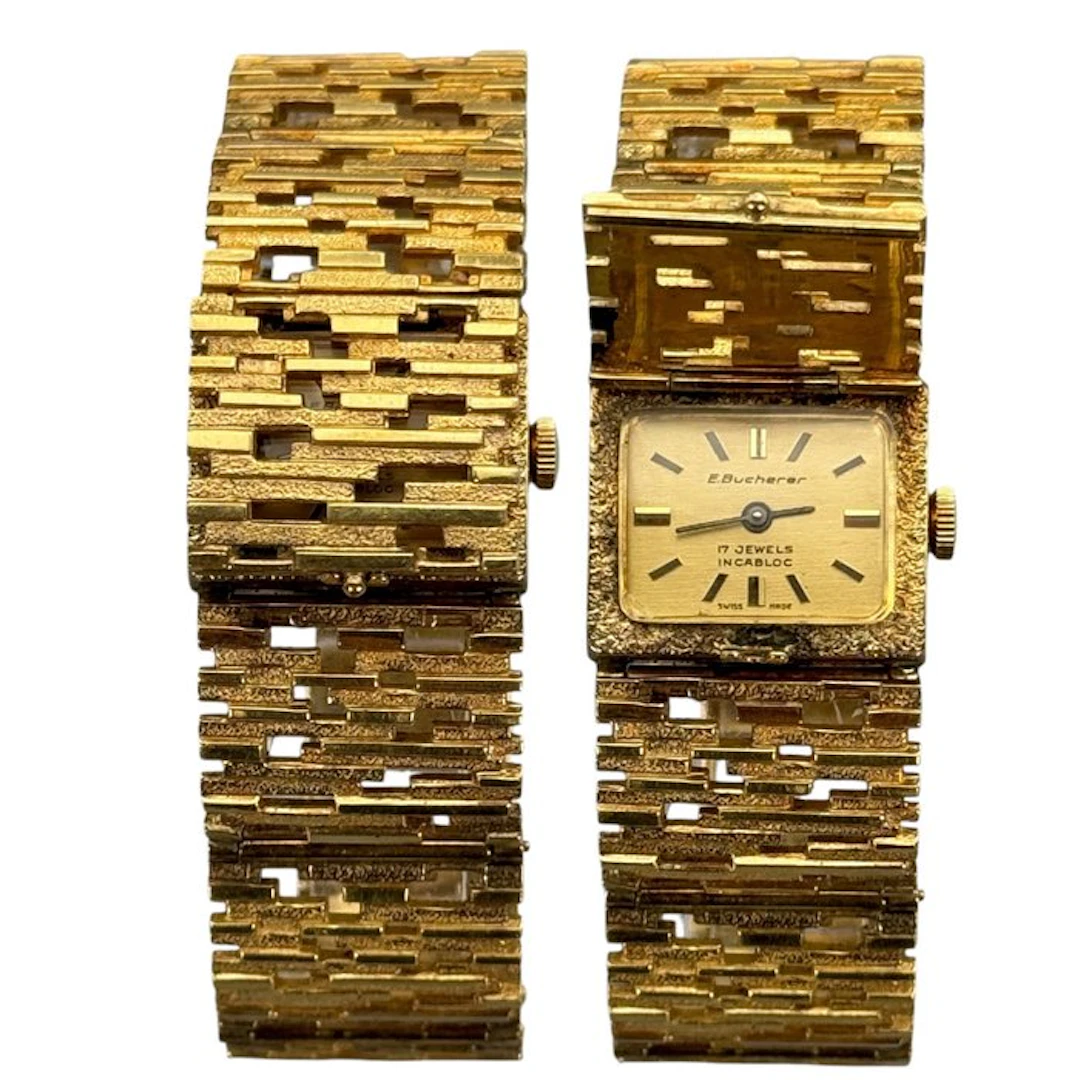 E. Bucherer - Brutalist Secret Watch – Hidden Dial – 17...