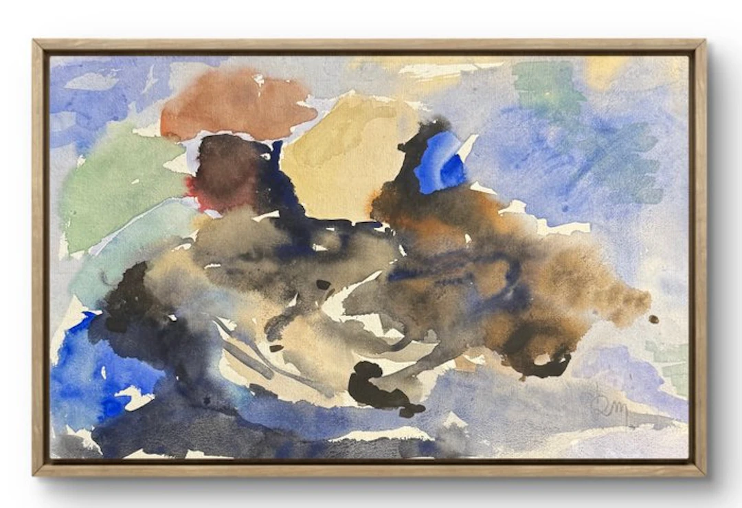 René Mels (1909-1977) - Composition abstraite aquarelle Circa 1960