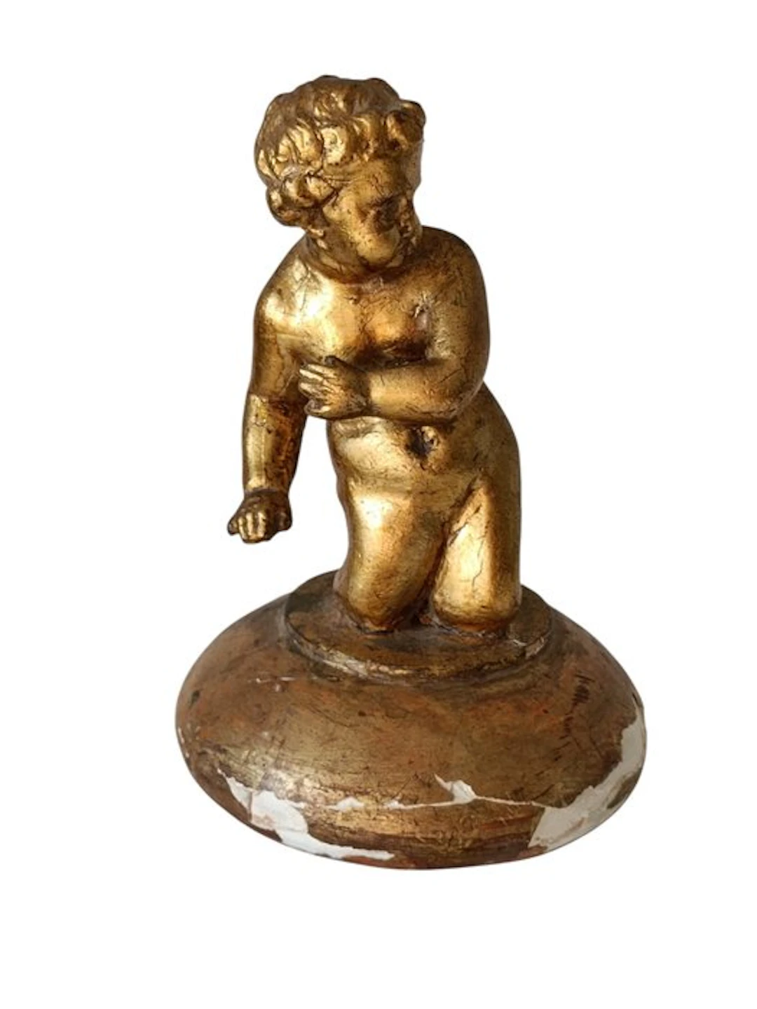 Sculpture of the Child Jesus - Carved and gilded wood - 1850-1900