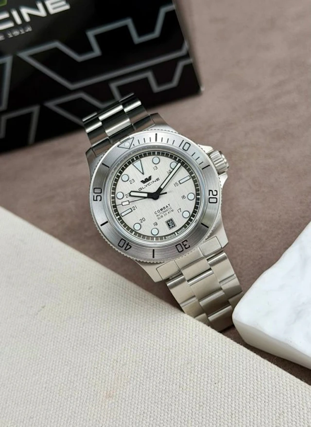 Glycine - Combat Sub Automatic Date Silver - GL0533 - Men - 2020-2025