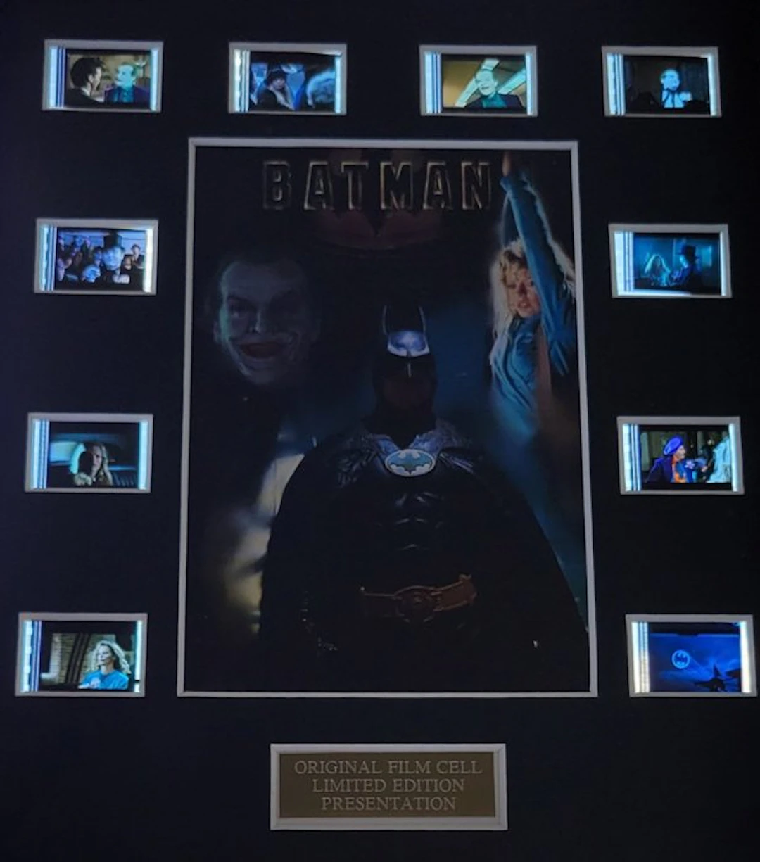 Batman (1989) - Framed Film Real Cell Display with COA