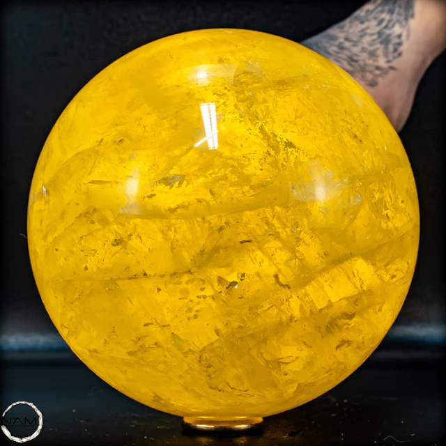 Rare, dreamlike citrine sphere of the highest quality...