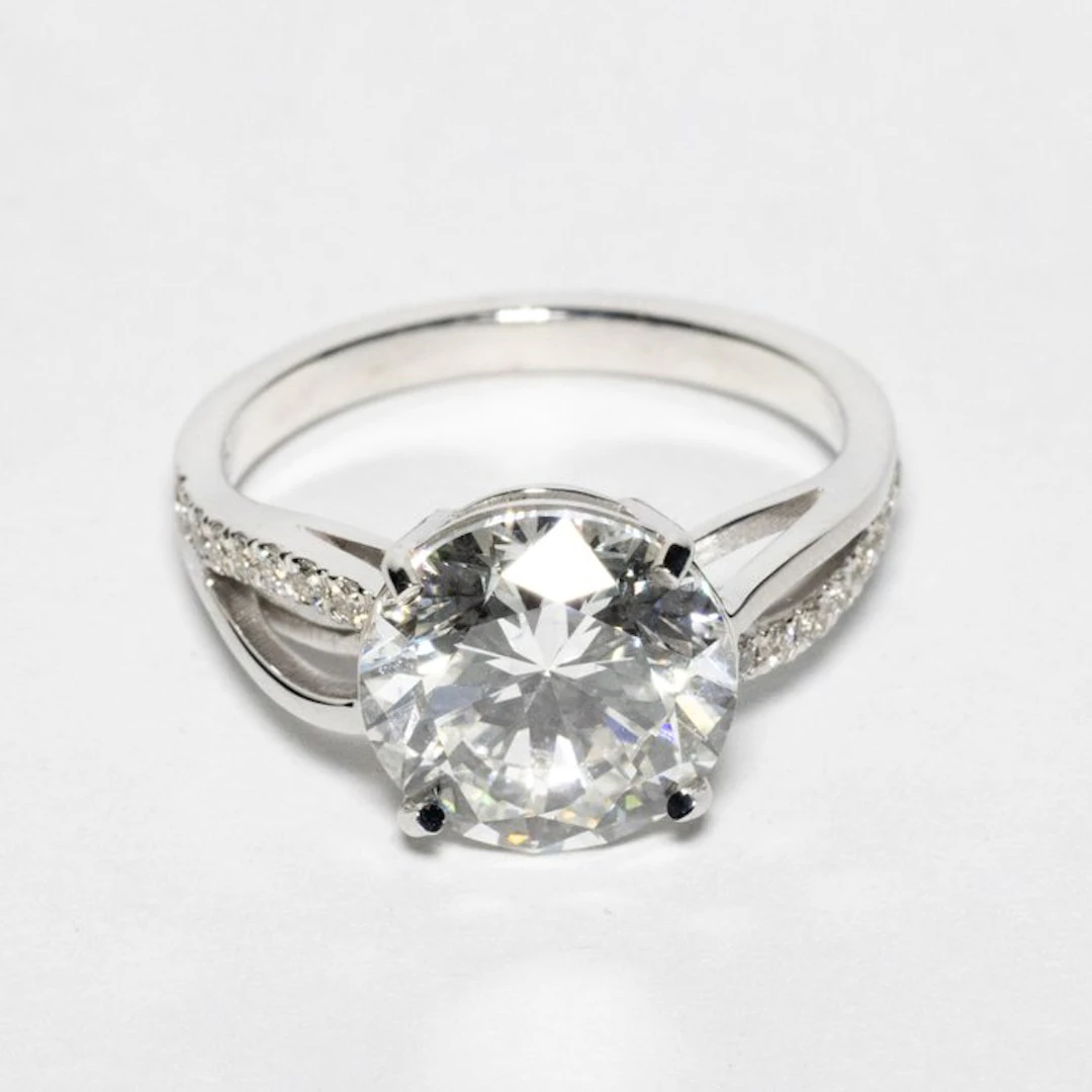 No reserve price - Engagement ring - 18 kt